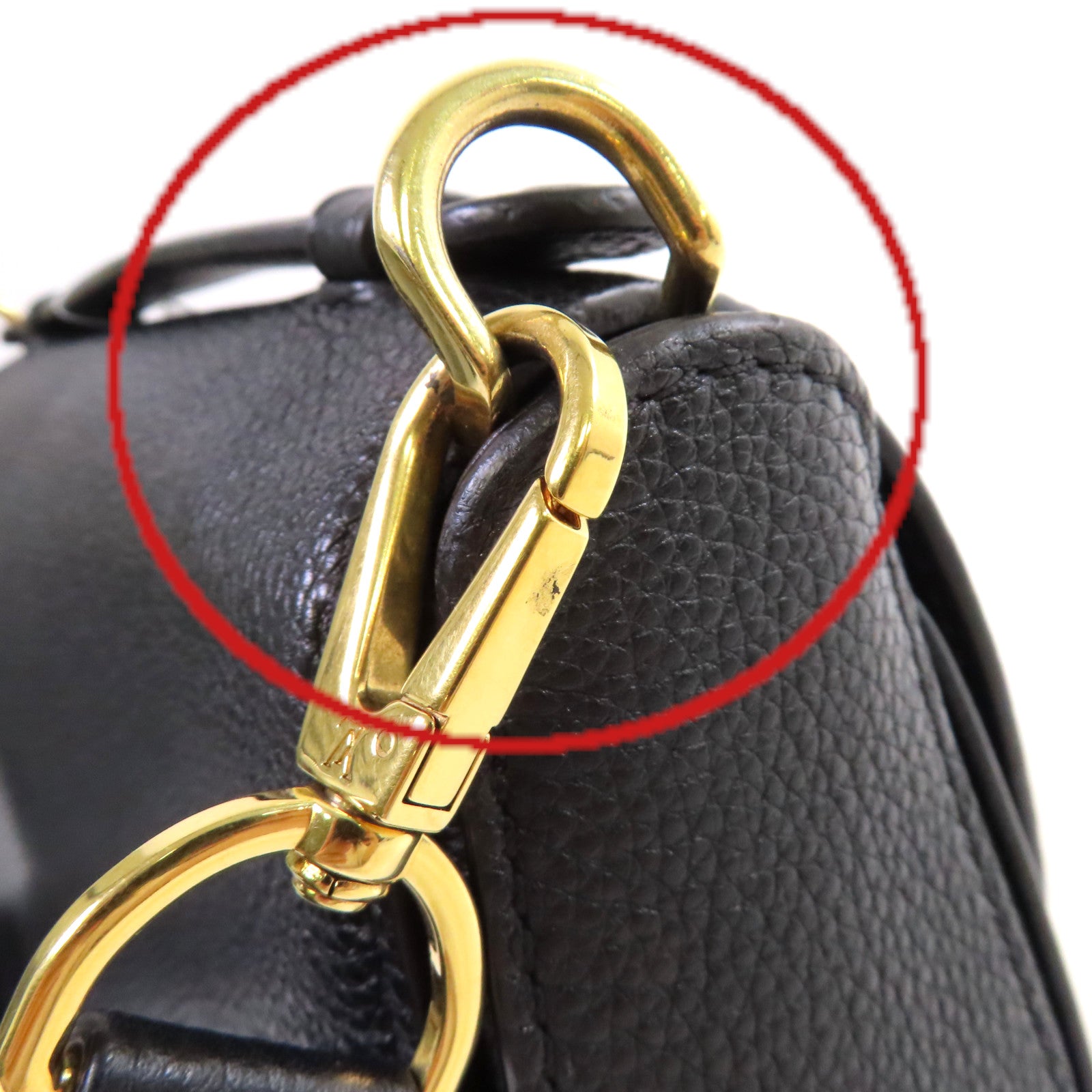 LOUIS VUITTON 牛皮皮革Vivienne NM Shoulder Bag金扣肩背袋黑色