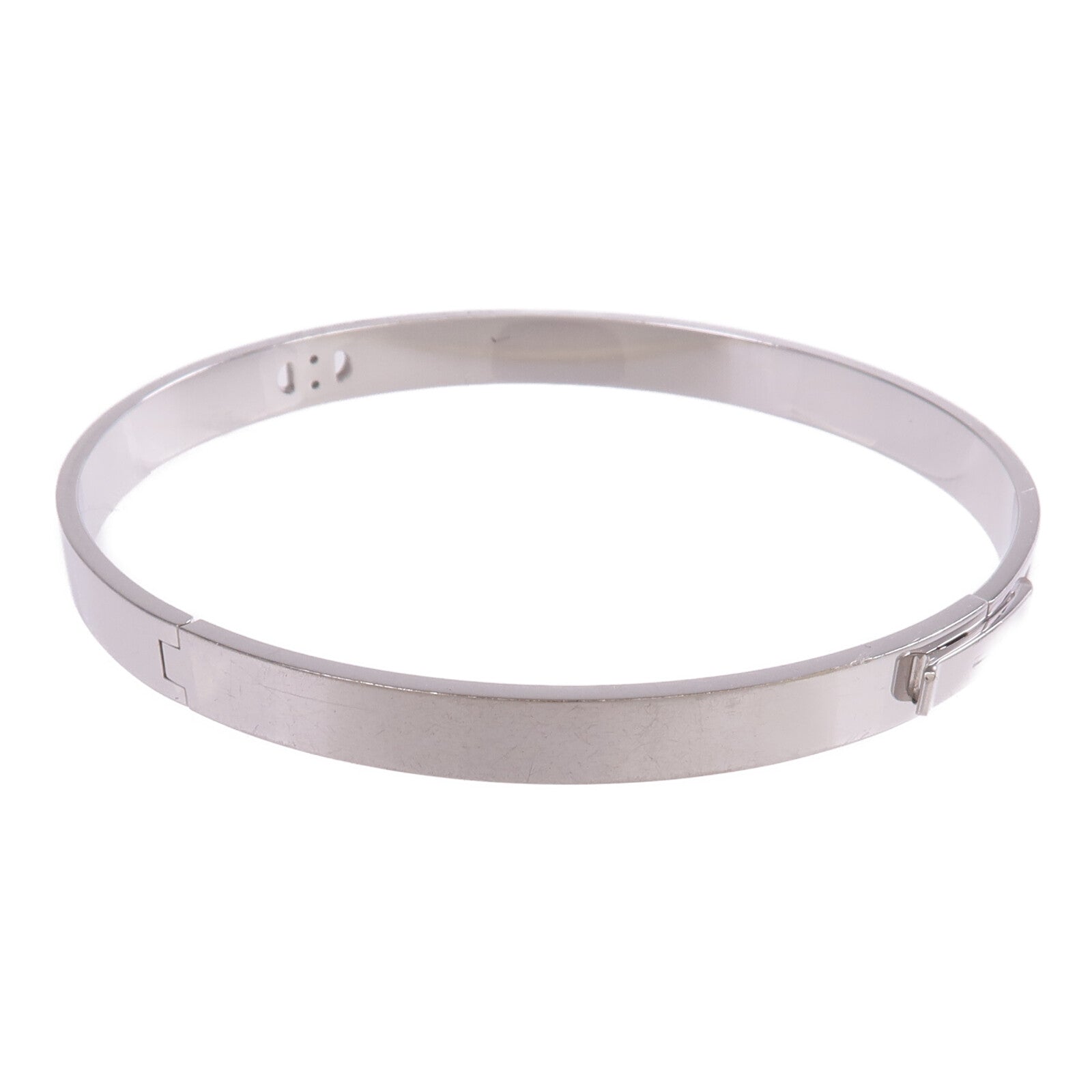 HERMES 18K白金H d'Ancre Bracelet鑽石手鐲