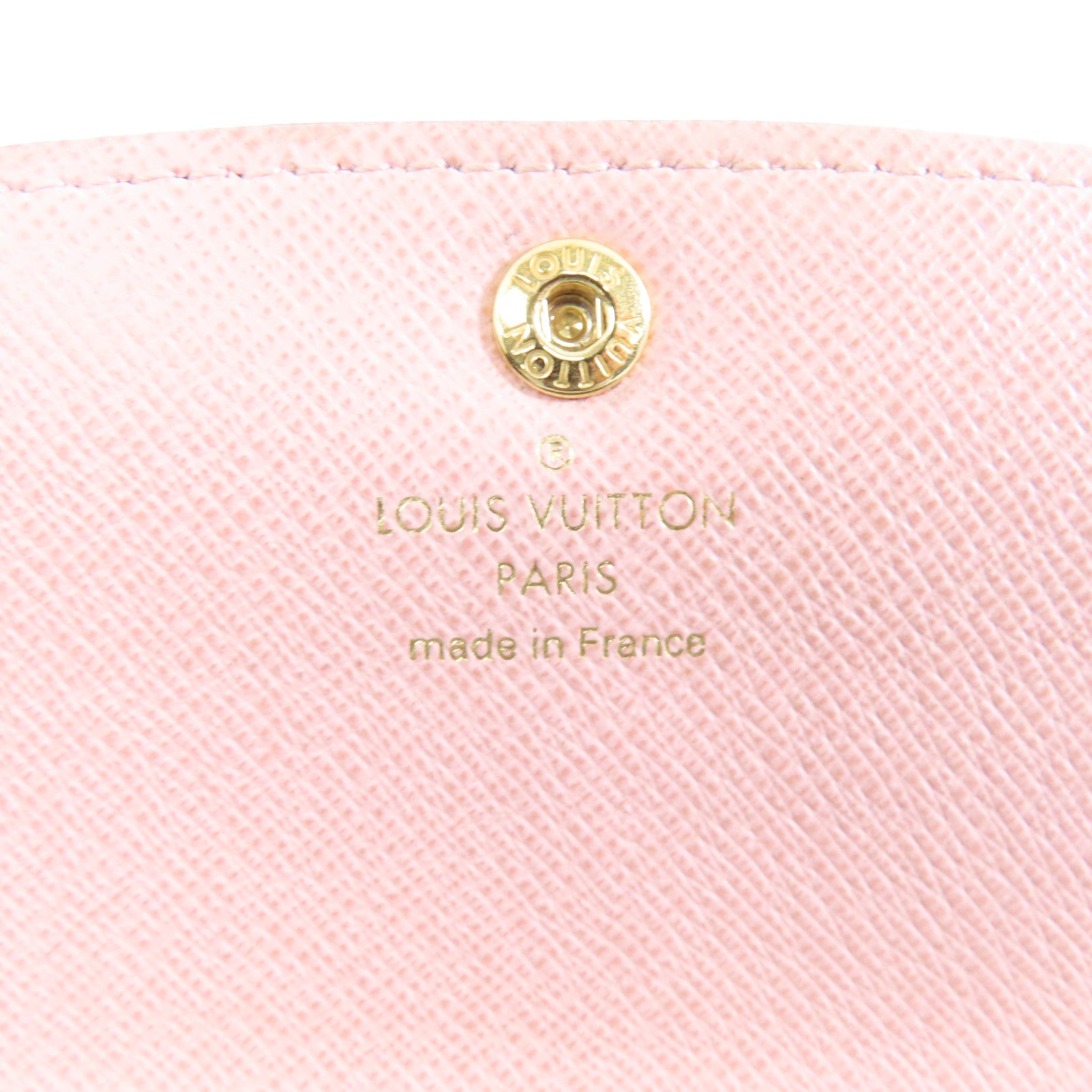 LOUIS VUITTON Monogram Emilie Wallet金扣長錢包啡色/粉紅色