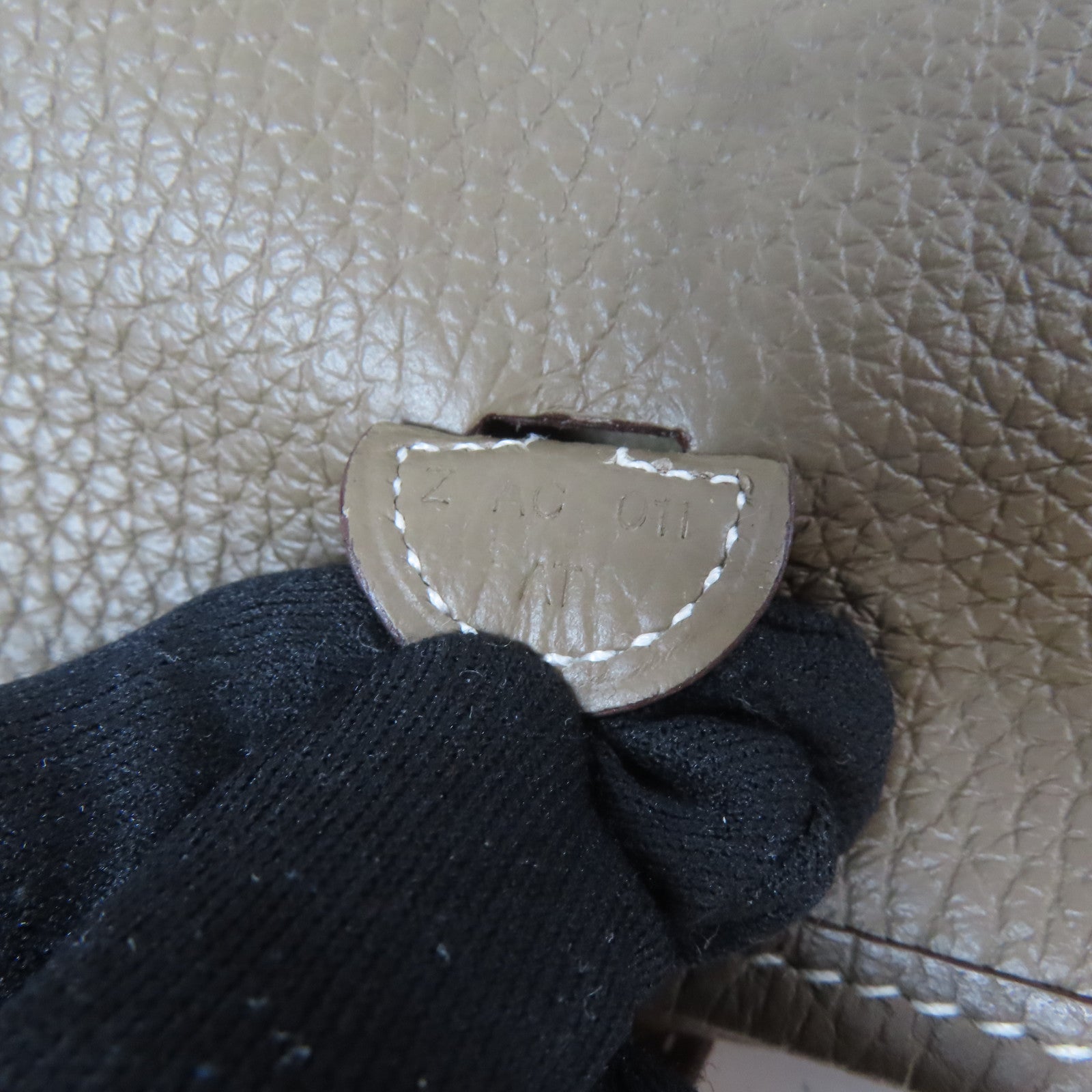 HERMES Clemence皮革Evelyne TPM銀扣肩背袋Etoupe Gray/大象灰色