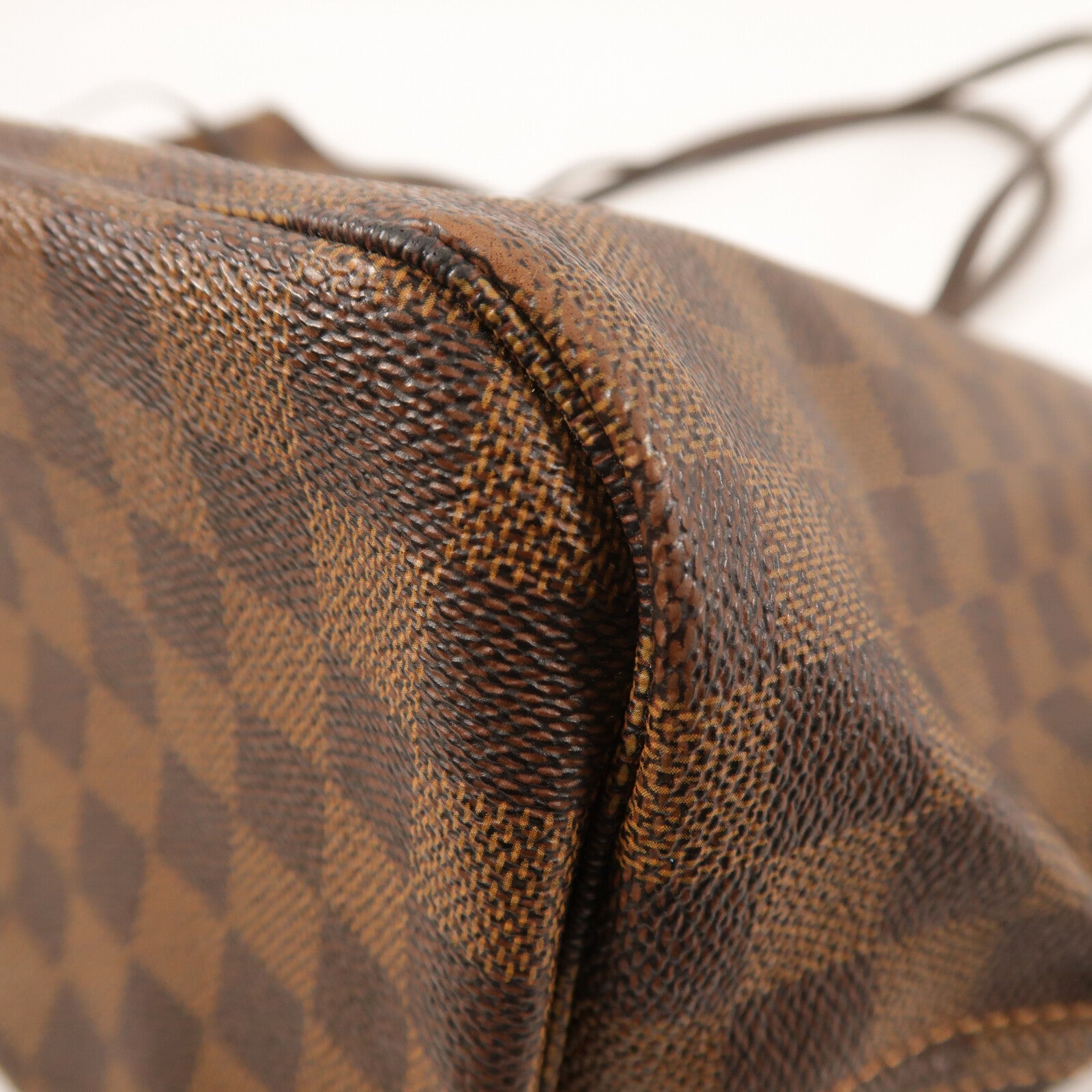 LOUIS VUITTON Damier Neverfull MM金扣手挽袋/肩背袋