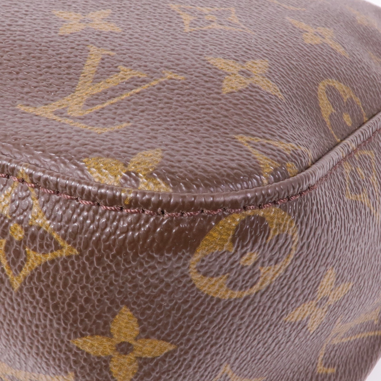 LOUIS VUITTON Monogram Looping MM金扣肩背袋棕色