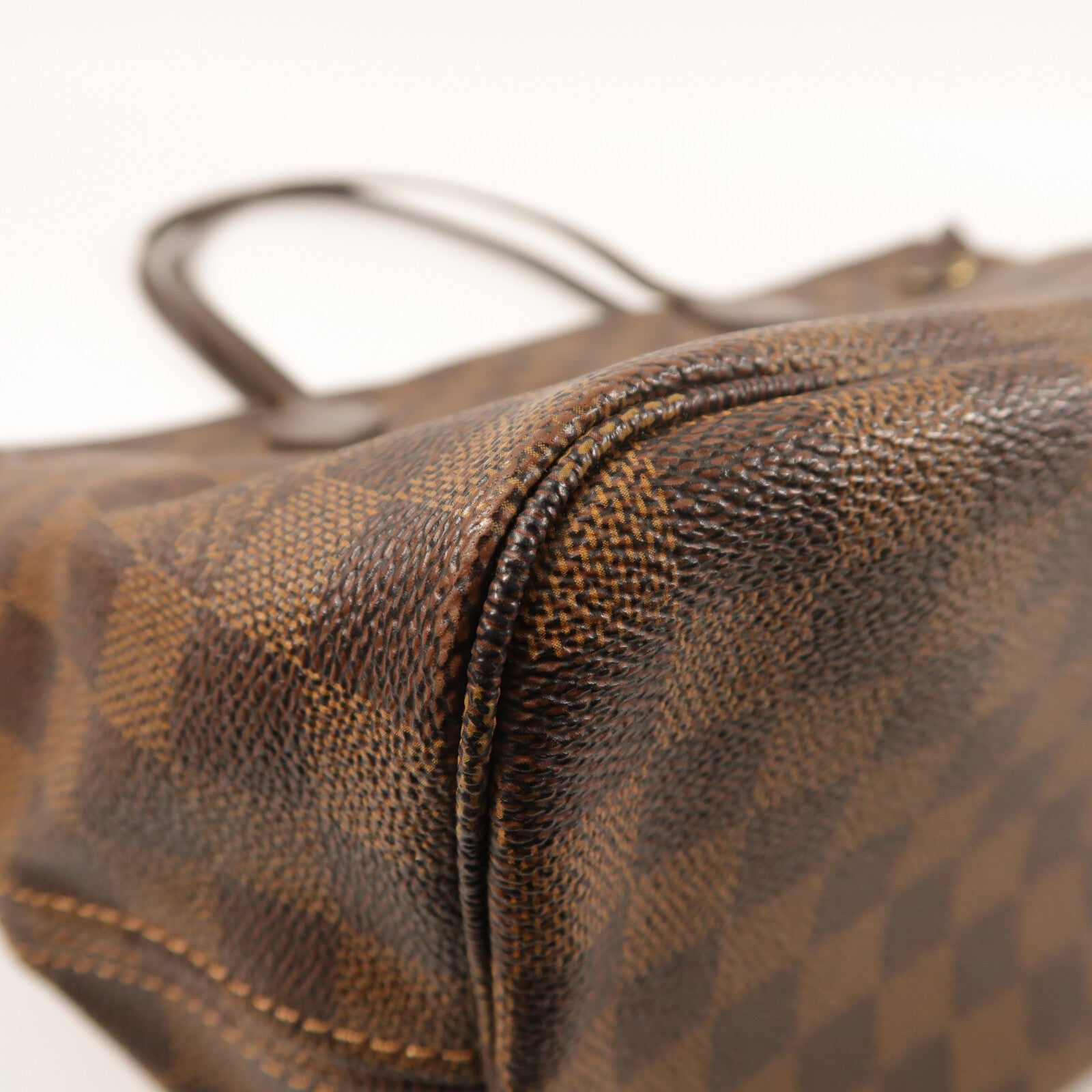 LOUIS VUITTON Damier Neverfull MM金扣手挽袋/肩背袋
