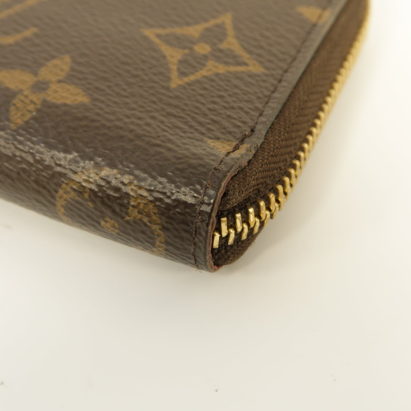 LOUIS VUITTON 【激減優惠】Monogram Clemence Long Wallet金扣長錢包棕色/紅色