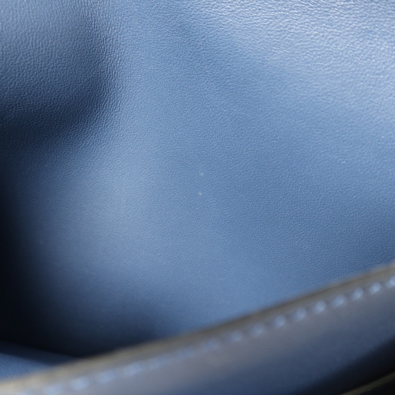 HERMES Swift皮革Dogon GM銀扣長錢包Blue Agate