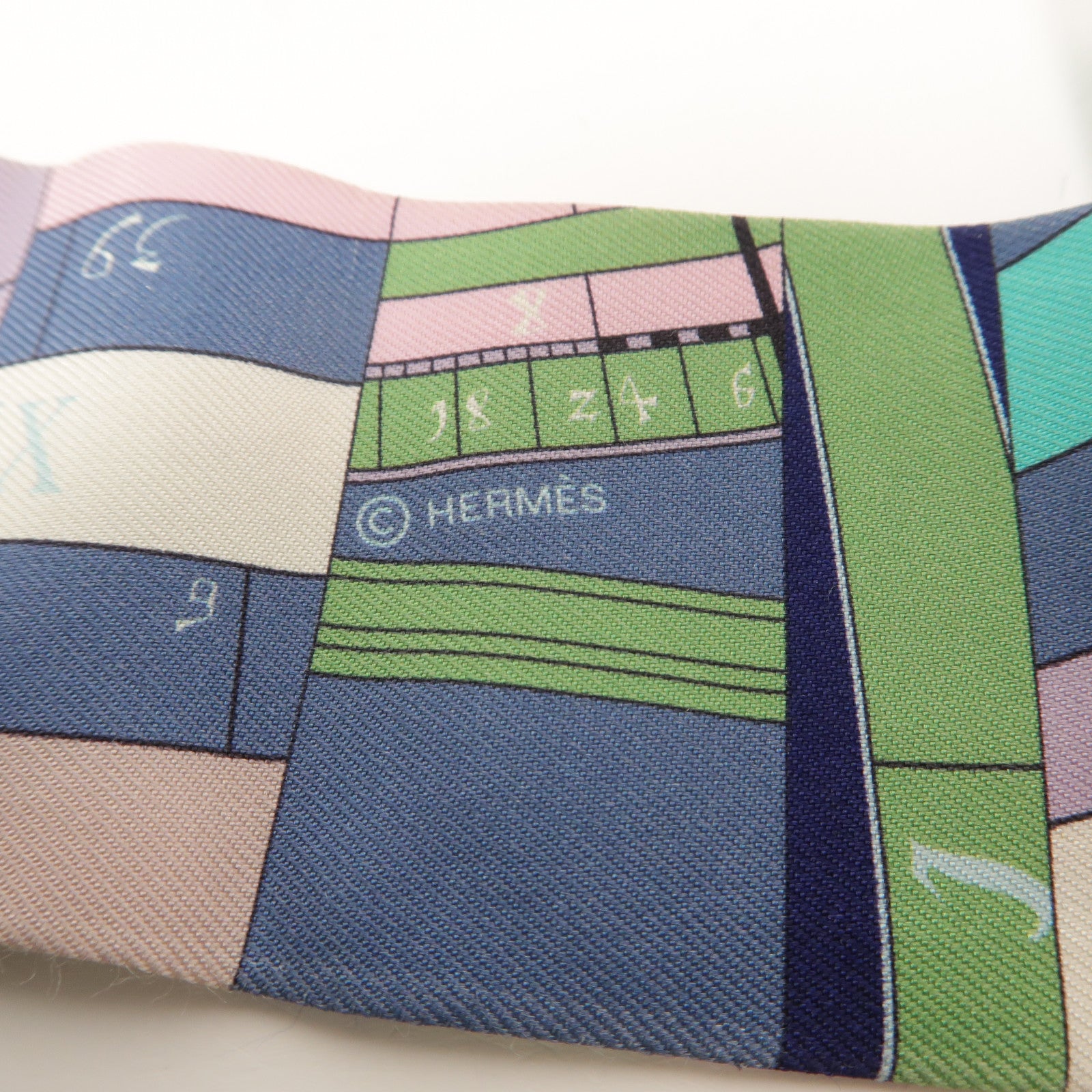 HERMES 絲質Twilly絲巾