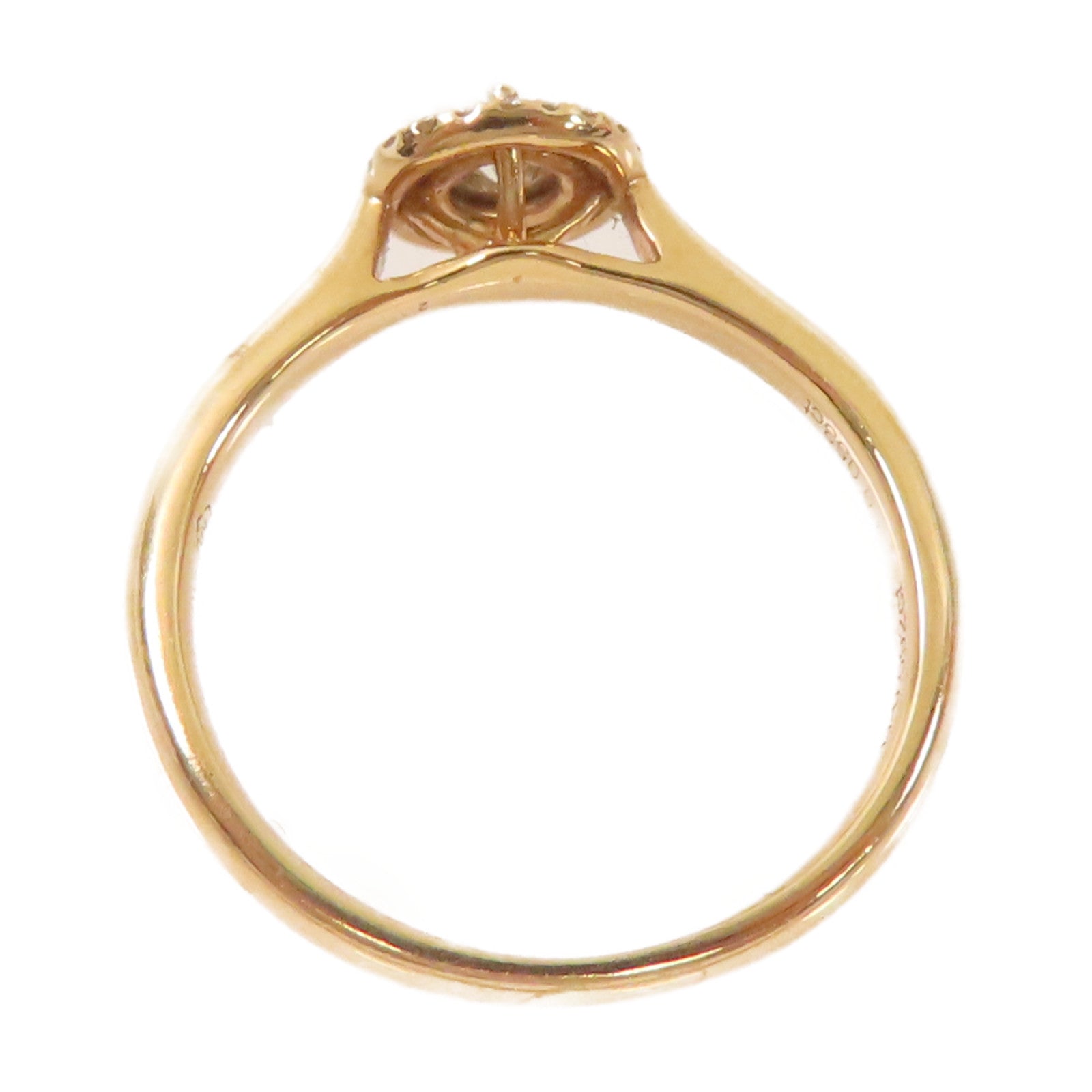 JEWELRY 【激減優惠】18K玫瑰金/0.092ct/0.053ct鑽石Diamond Ring戒指US#5