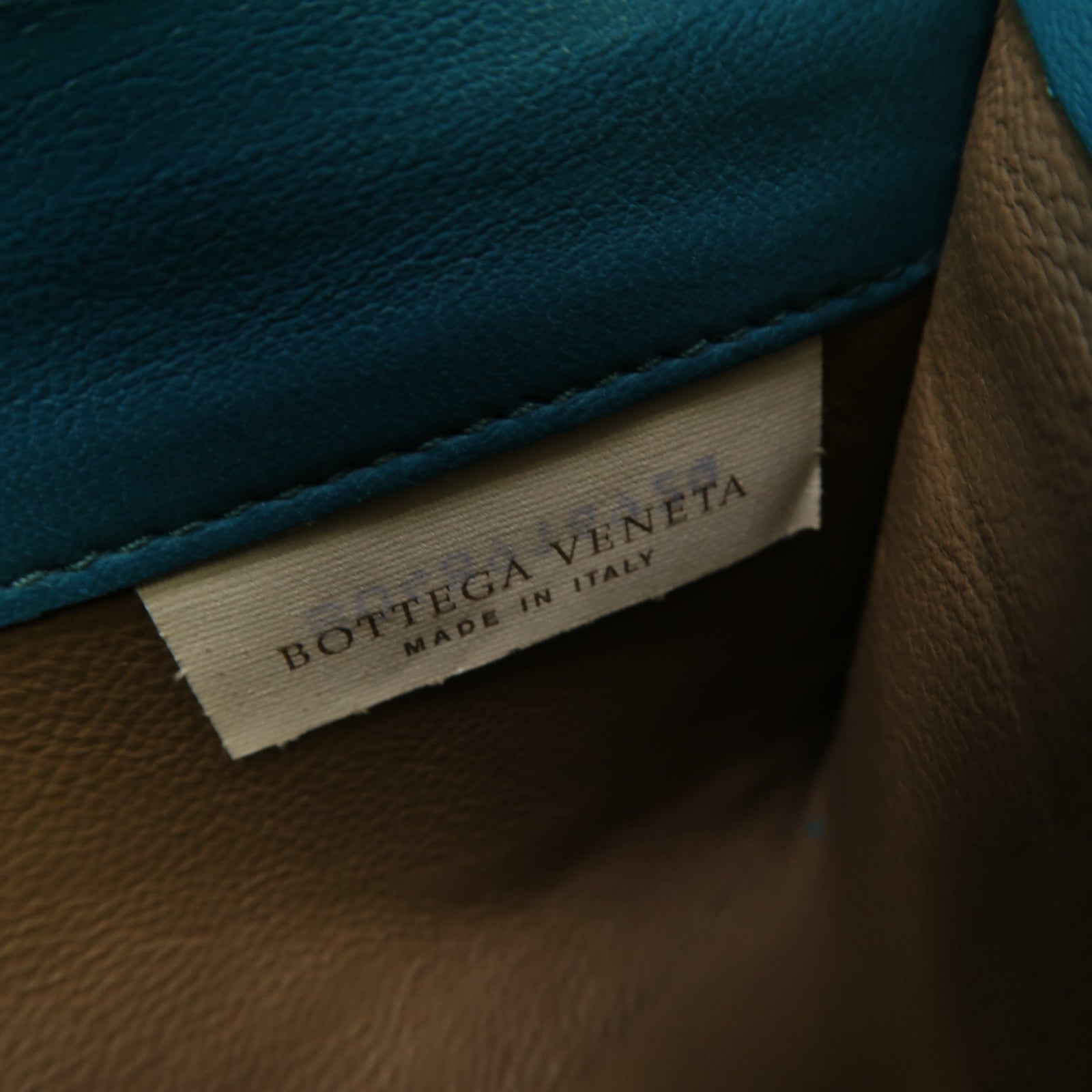 BOTTEGA VENETA 【激減優惠】蛇皮皮革/牛皮皮革Long Wallet銀扣長錢包藍色