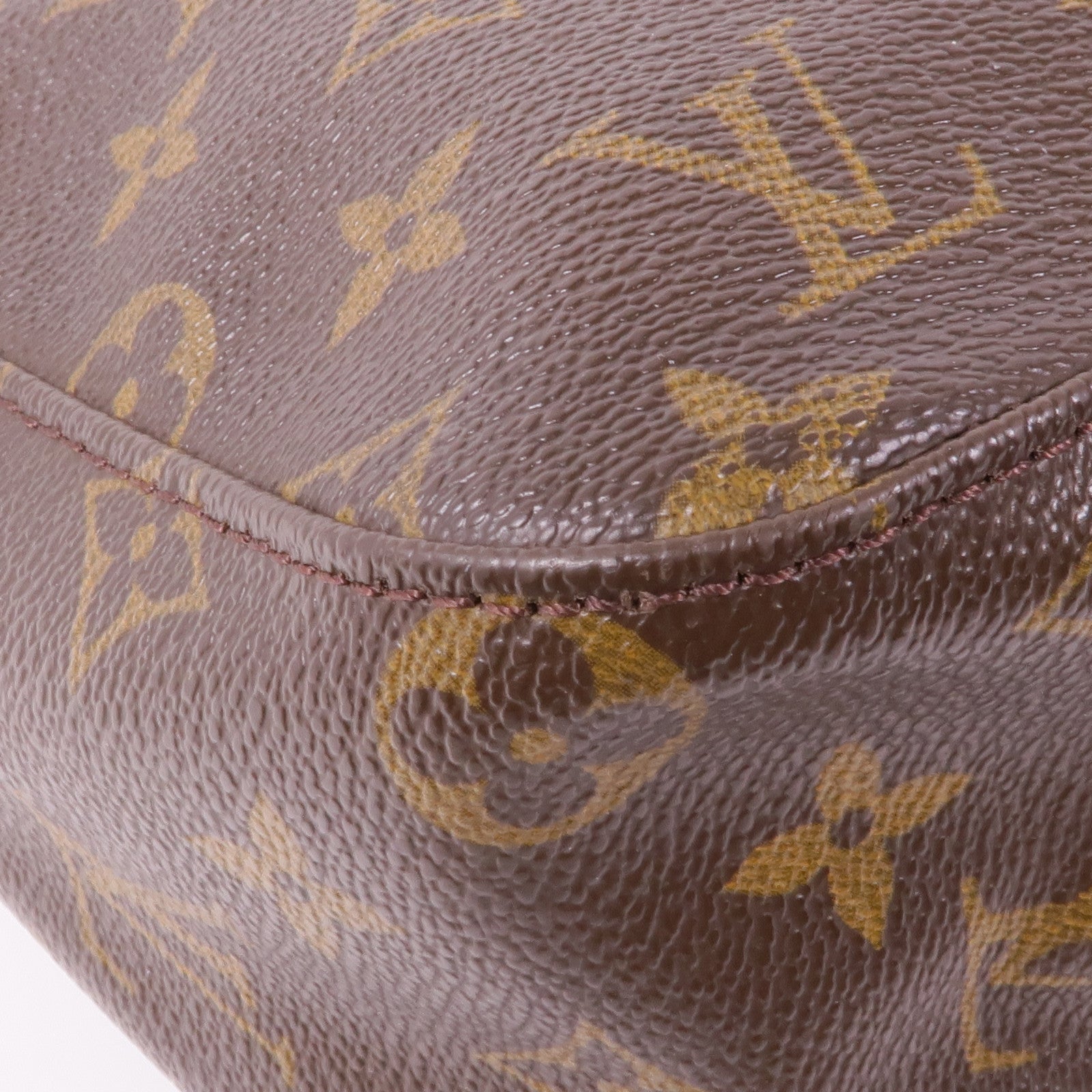 LOUIS VUITTON Monogram Looping MM金扣肩背袋棕色