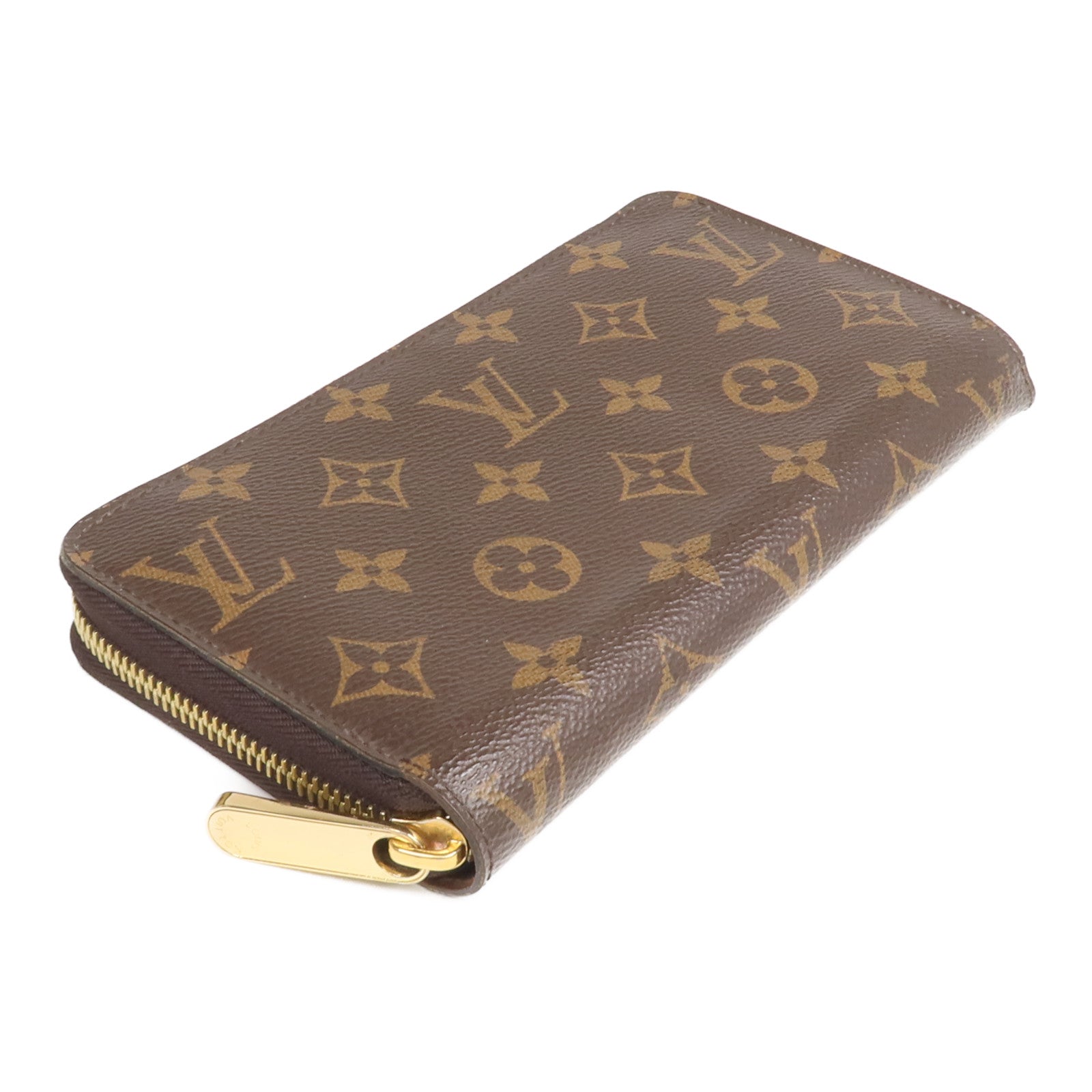 LOUIS VUITTON Monogram Zipper Long Wallet金扣長錢包