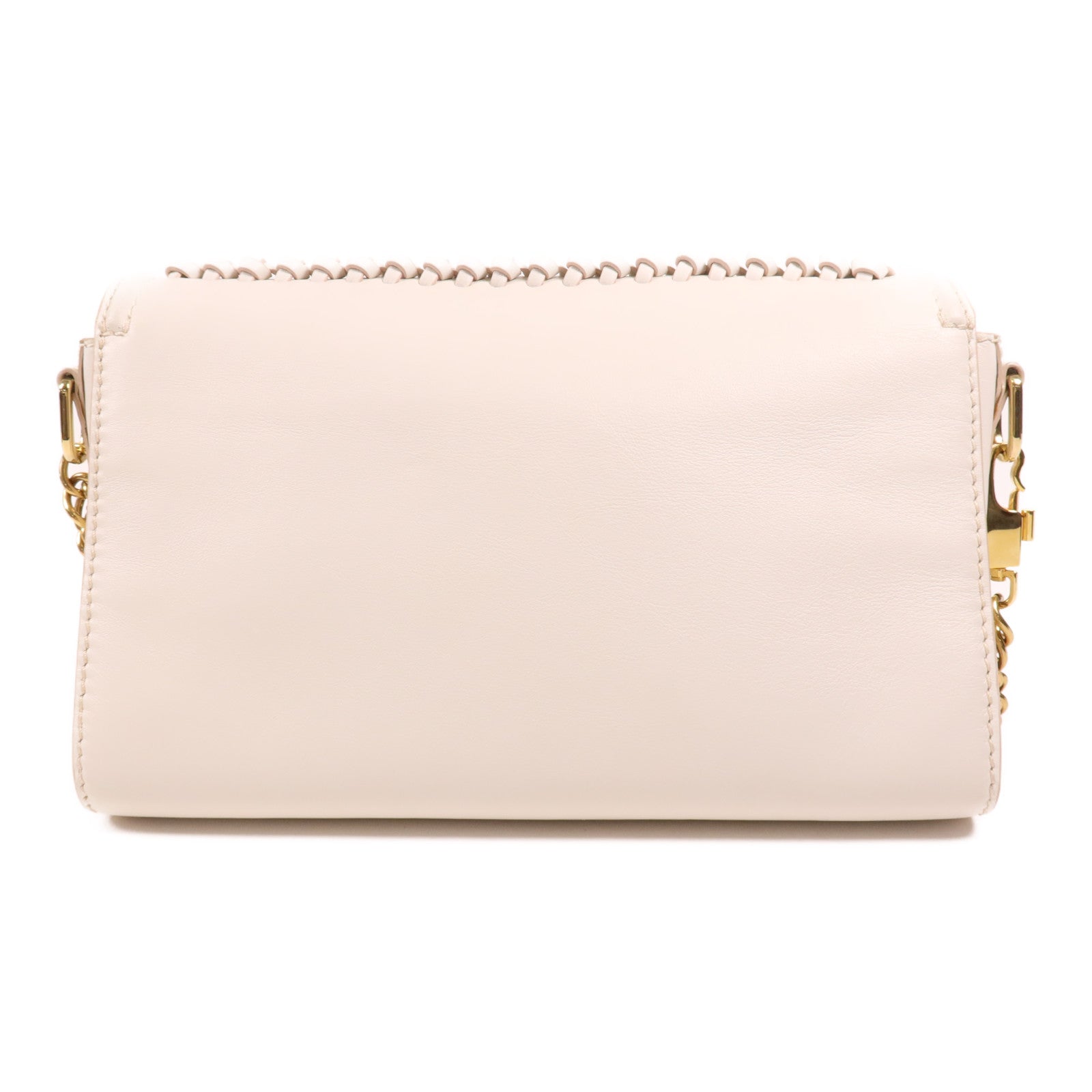 Alexander McQueen 牛皮皮革Chain Shoulder金扣鏈帶肩背袋