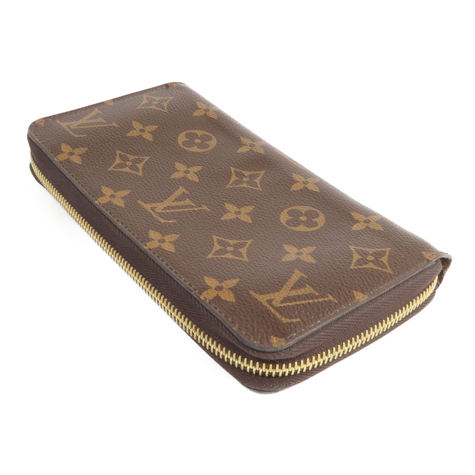 LOUIS VUITTON Monogram Zipper Long Wallet金扣長錢包