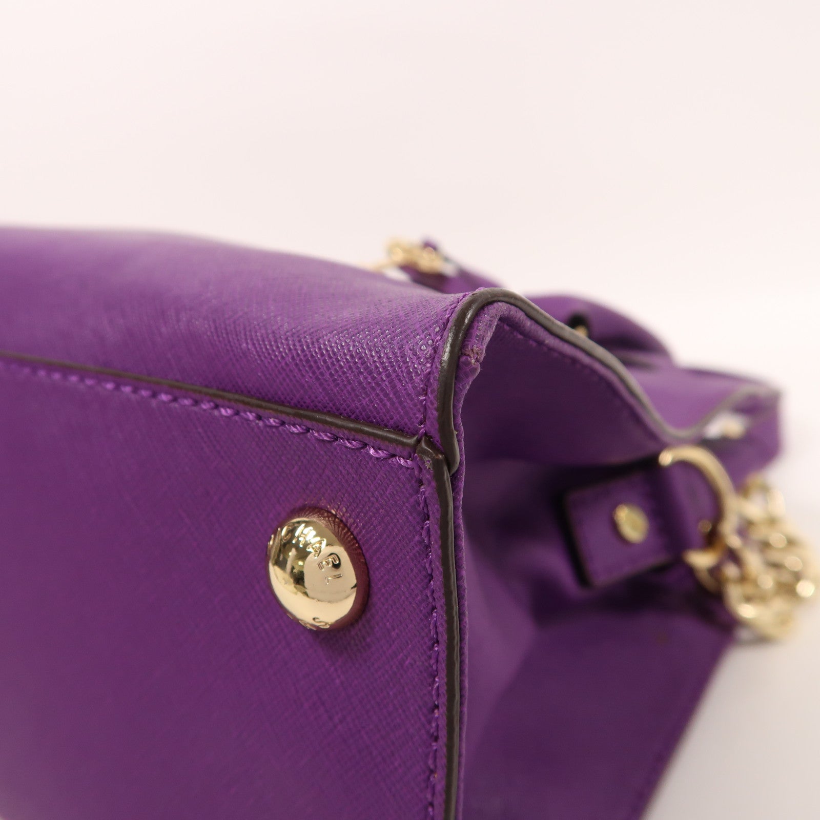 Michael Kors 皮革2 Way Shoulder金扣手挽肩背兩用袋