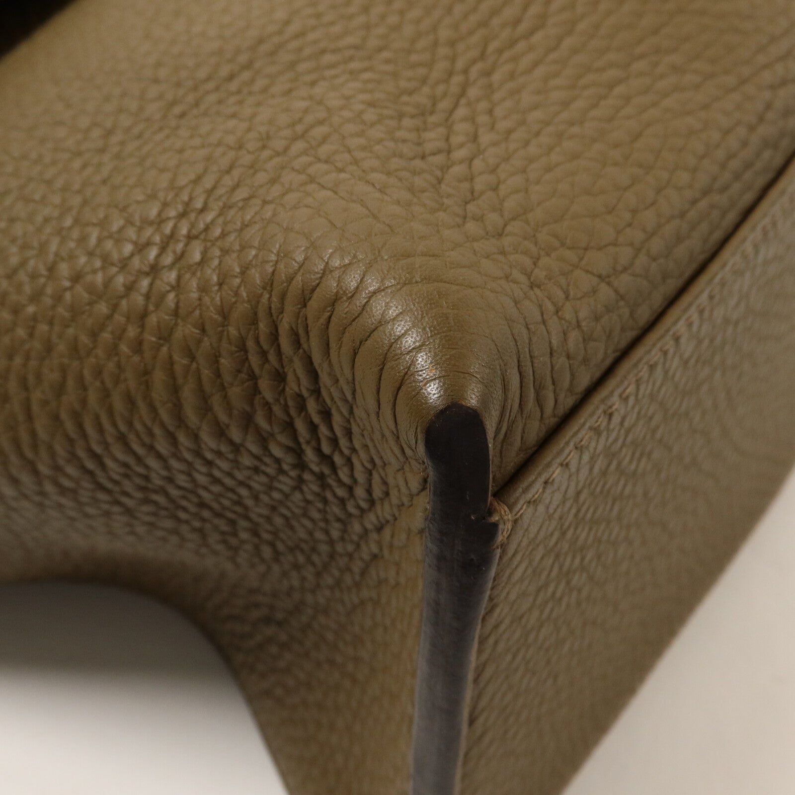 HERMES Clemence皮革Alfred 35肩背袋Cacao