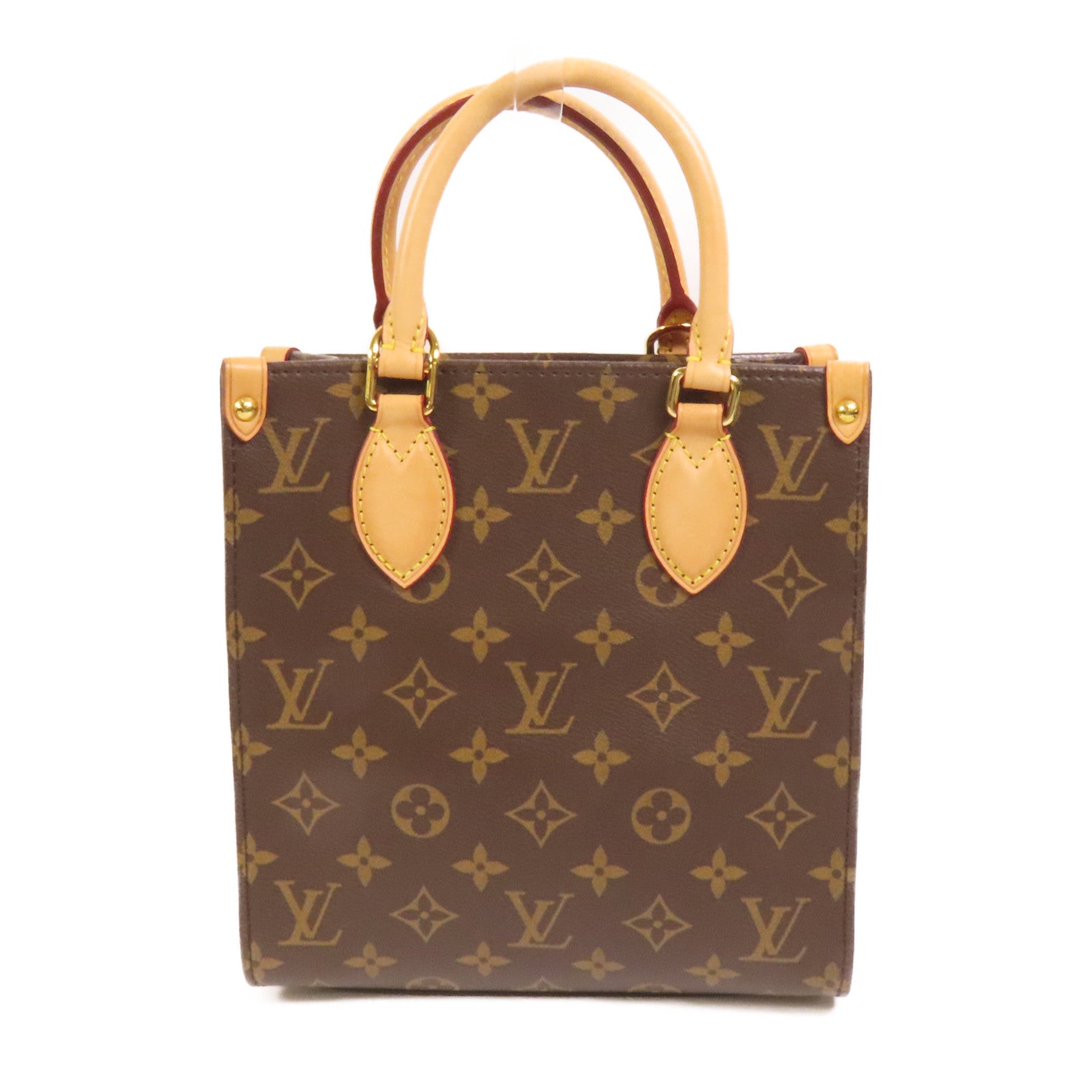 LOUIS VUITTON Monogram Sac Plat BB金扣手挽肩背兩用袋