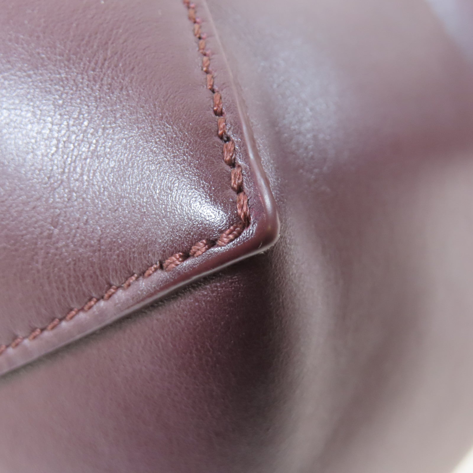 LOEWE 牛皮皮革Puzzle Fold Tote肩背袋酒紅色