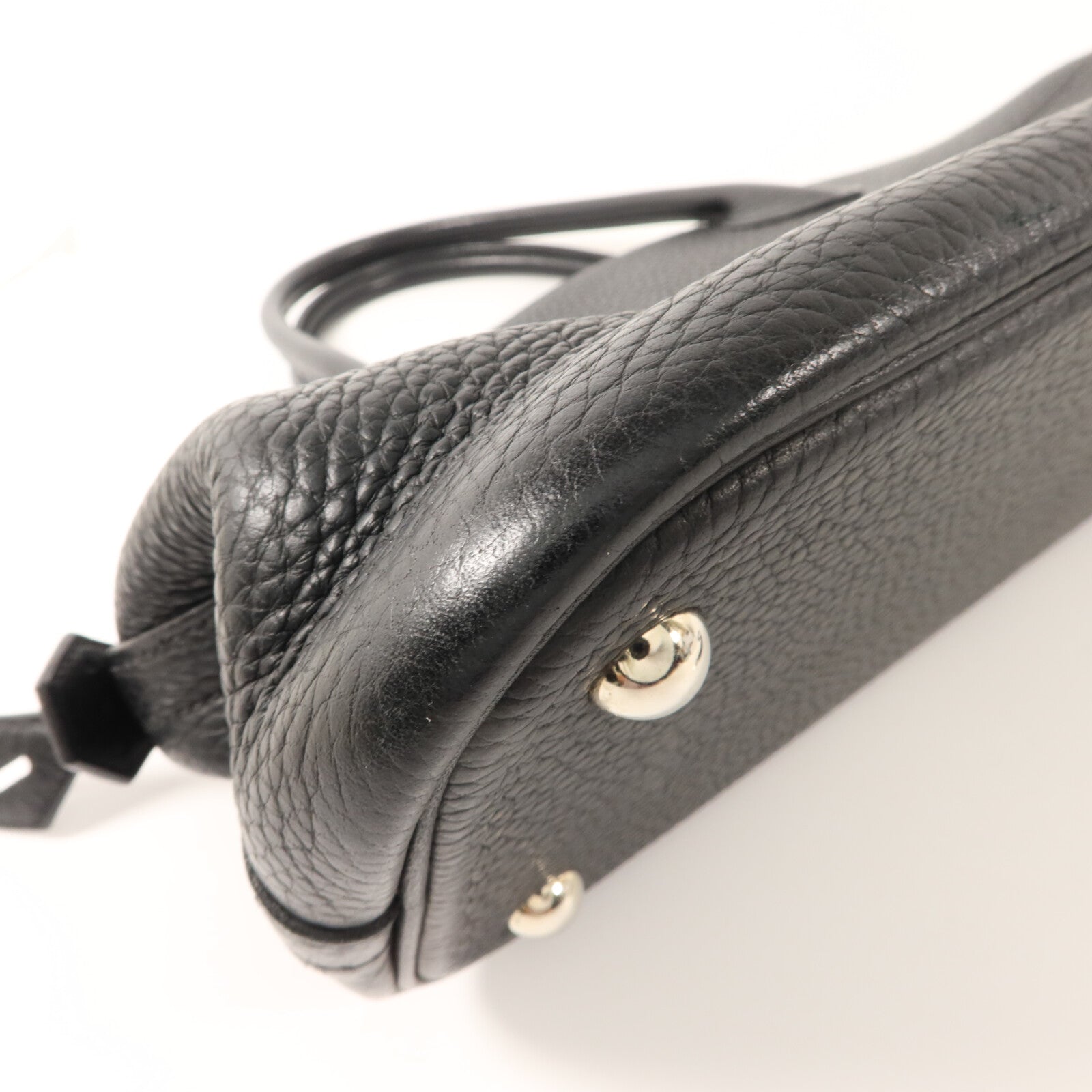 HERMES Clemence皮革Bolide 31手挽袋Noir