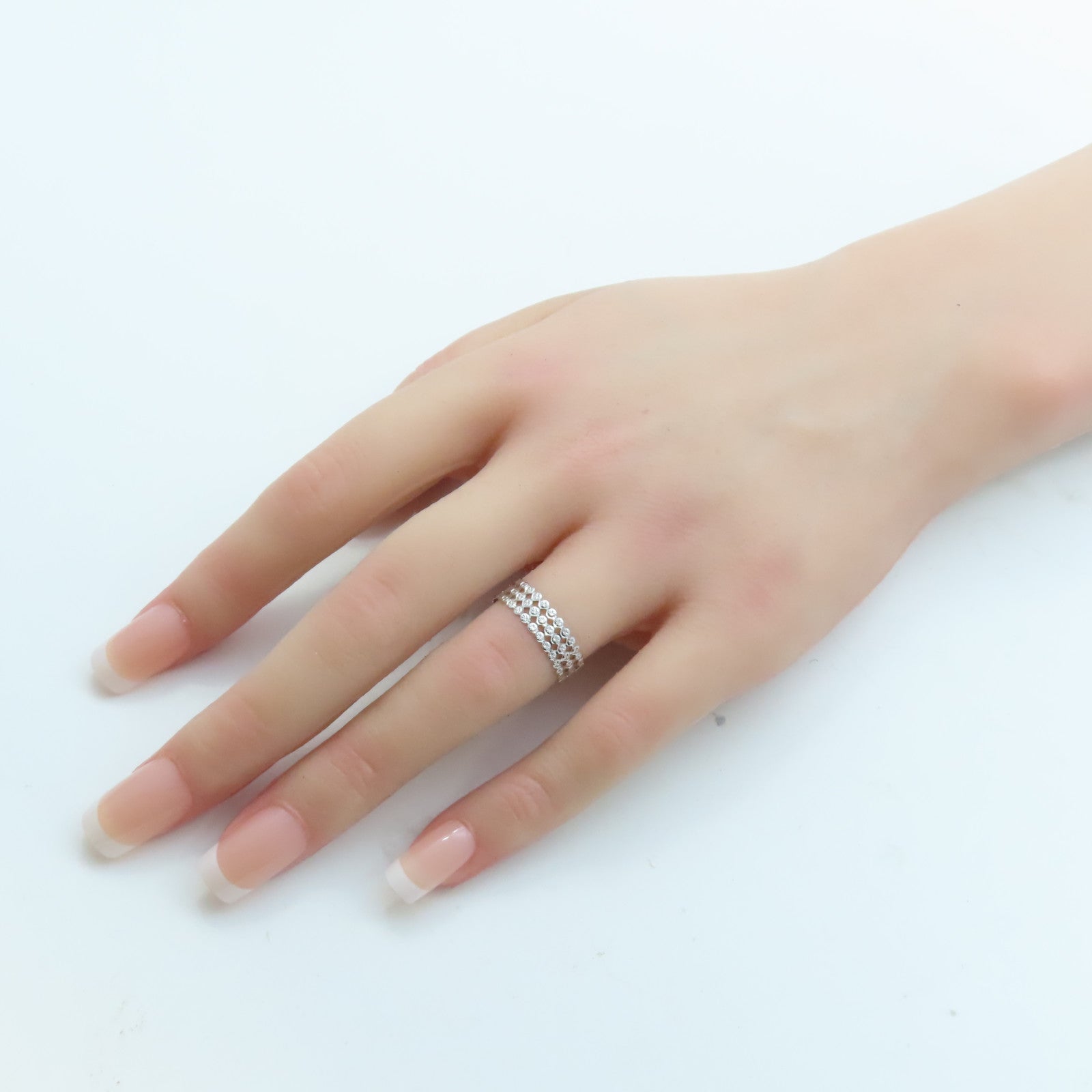 JEWELRY 【激減優惠】18K白金Ring戒指US#7