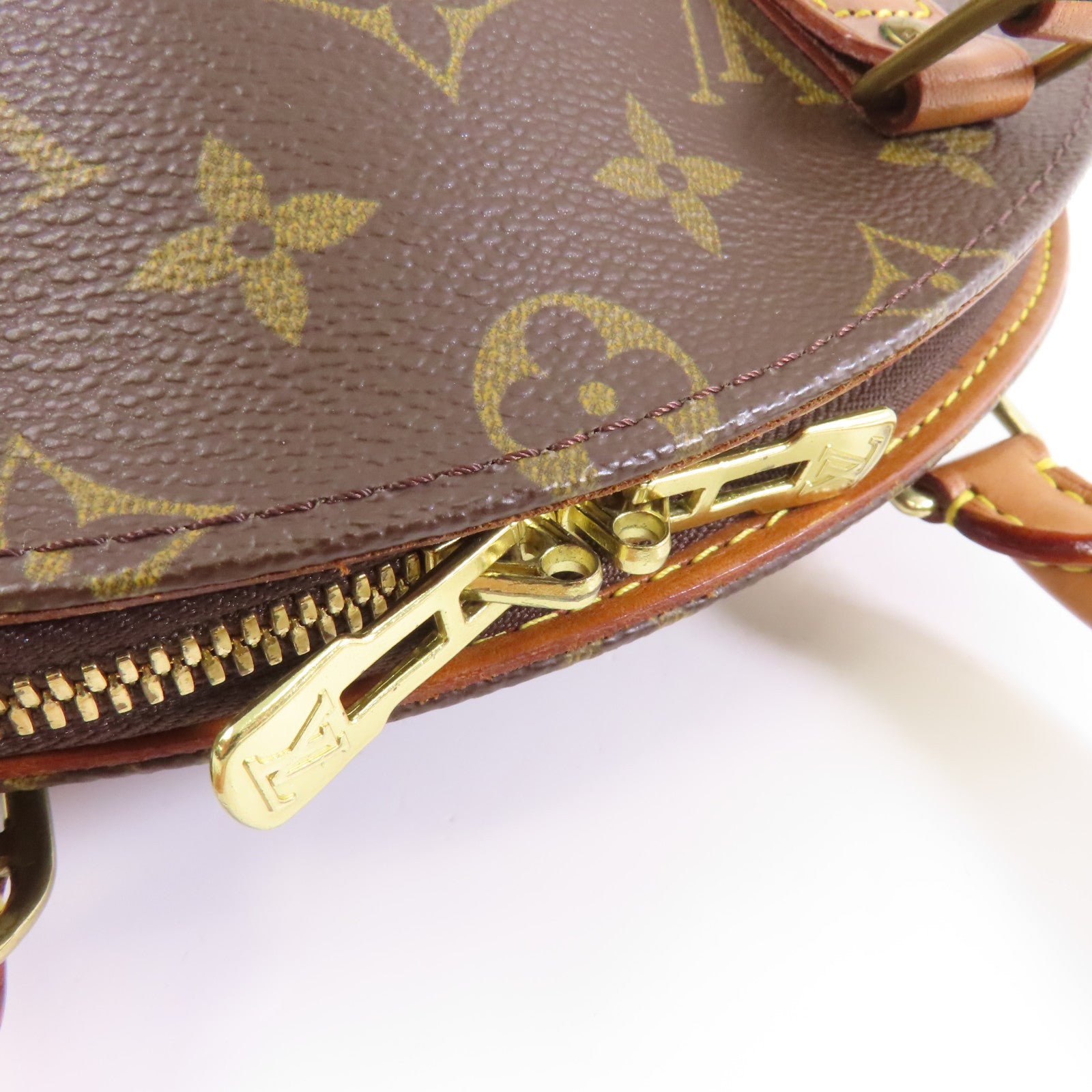 LOUIS VUITTON Monogram Ellipse PM金扣手挽袋啡色