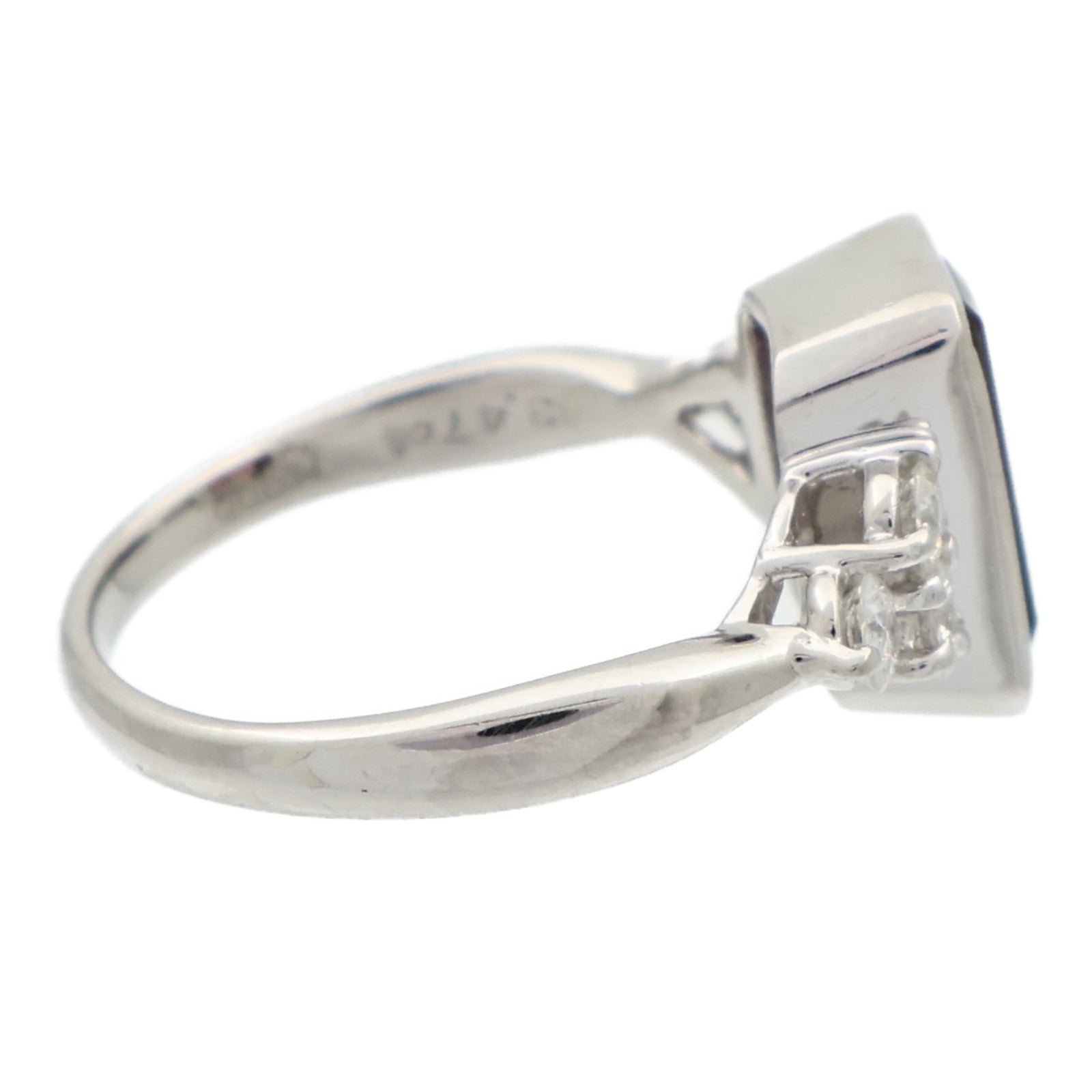 JEWELRY PT900鉑金Tourmaline Diamond Ring碧璽/鑽石戒指