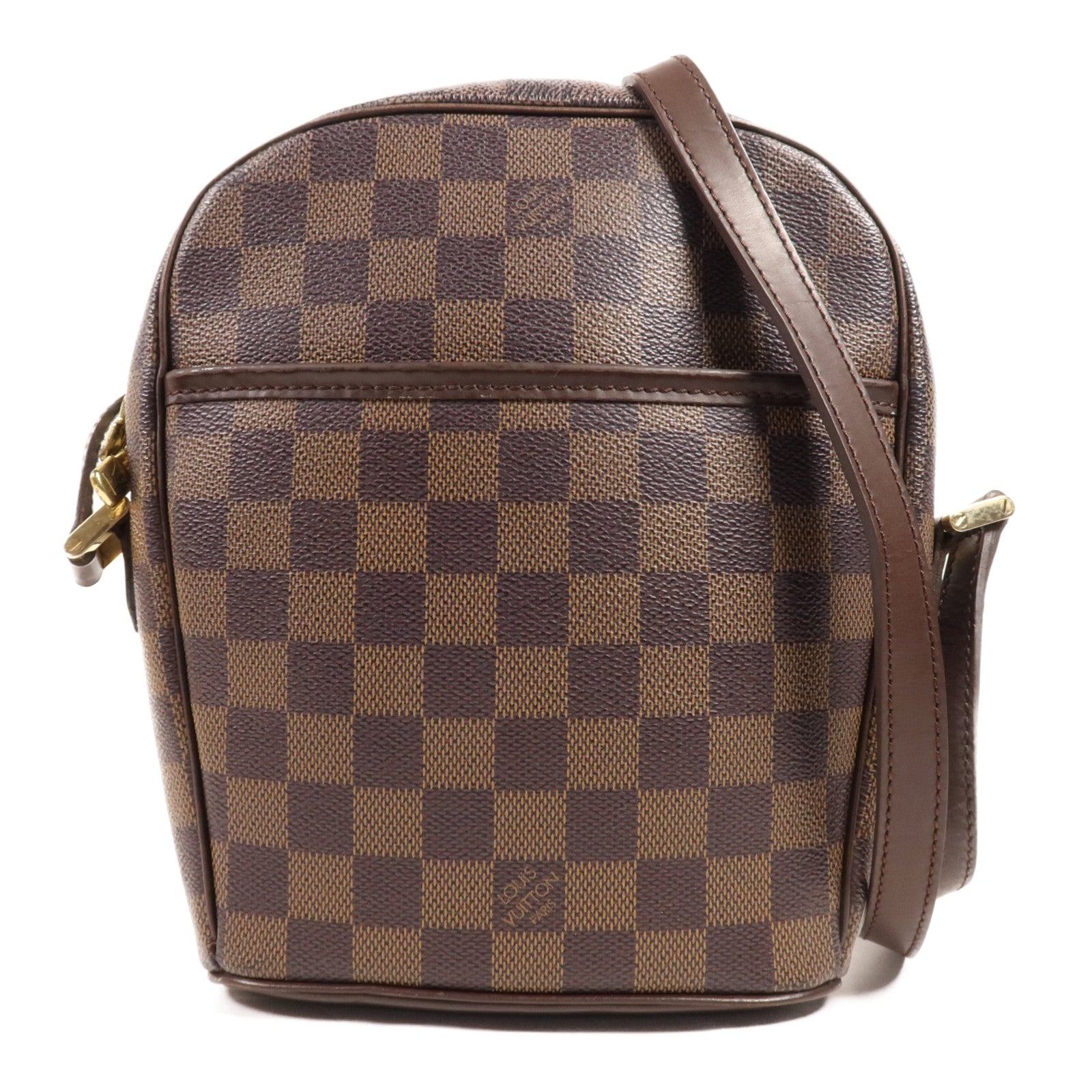 LOUIS VUITTON Damier Ipanema PM金扣肩背袋