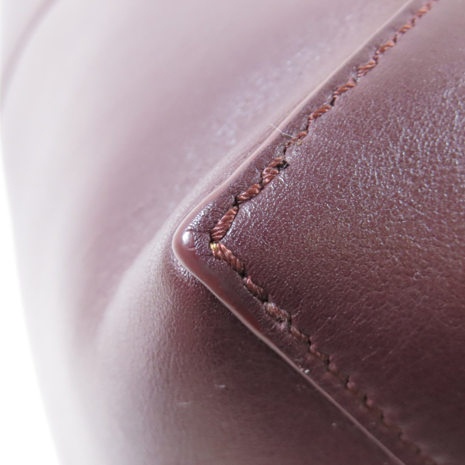 LOEWE 牛皮皮革Puzzle Fold Tote肩背袋酒紅色