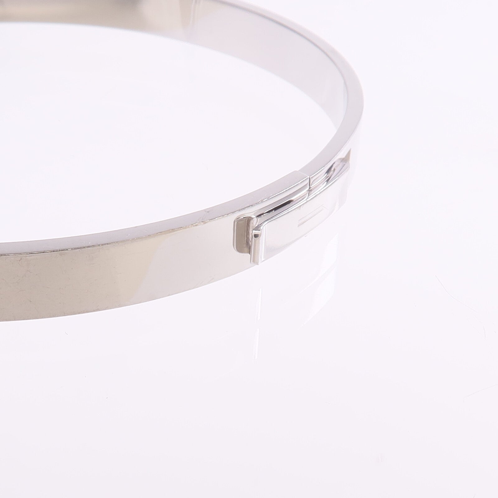 HERMES 18K白金H d'Ancre Bracelet鑽石手鐲