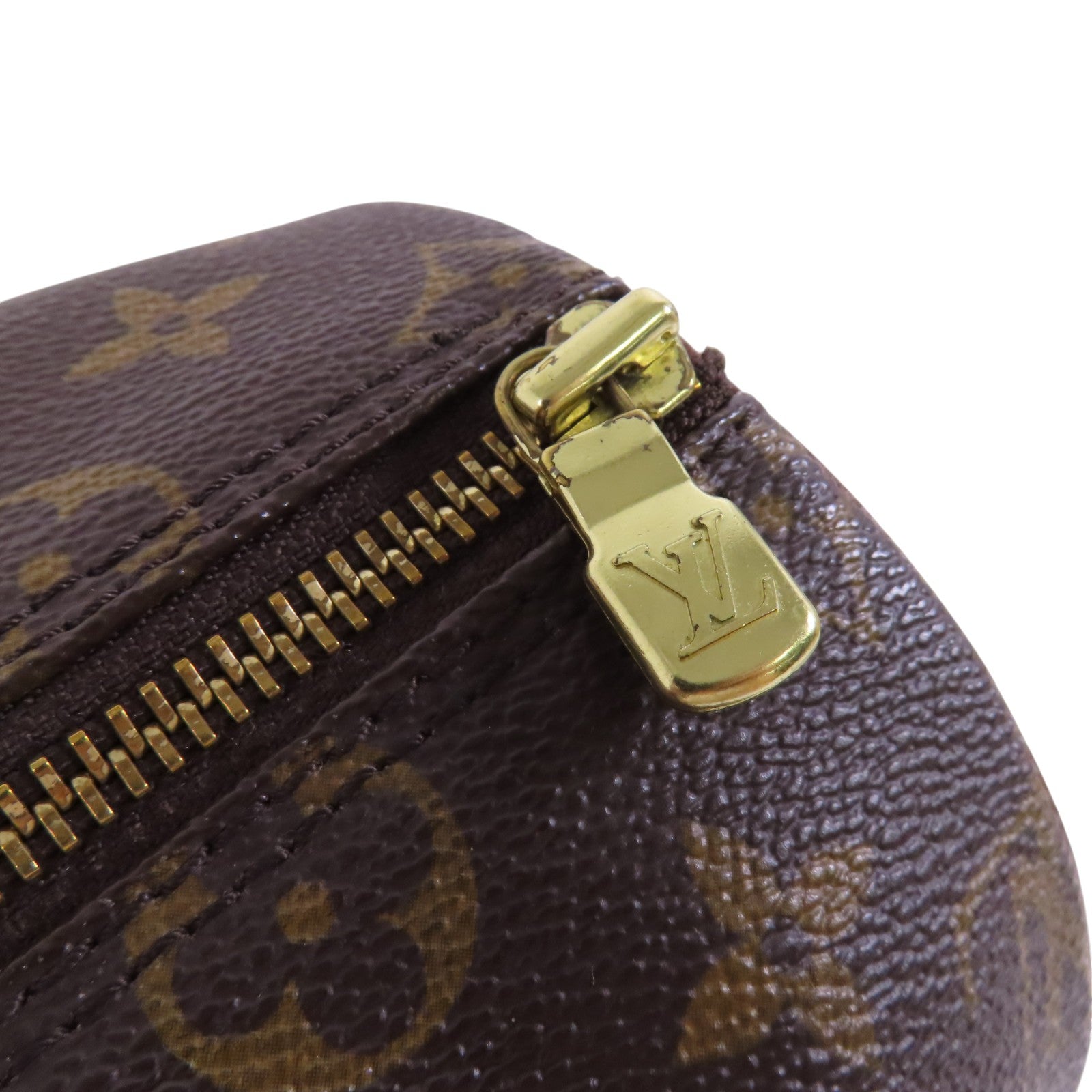 LOUIS VUITTON Monogram Papillon PM金扣手挽袋