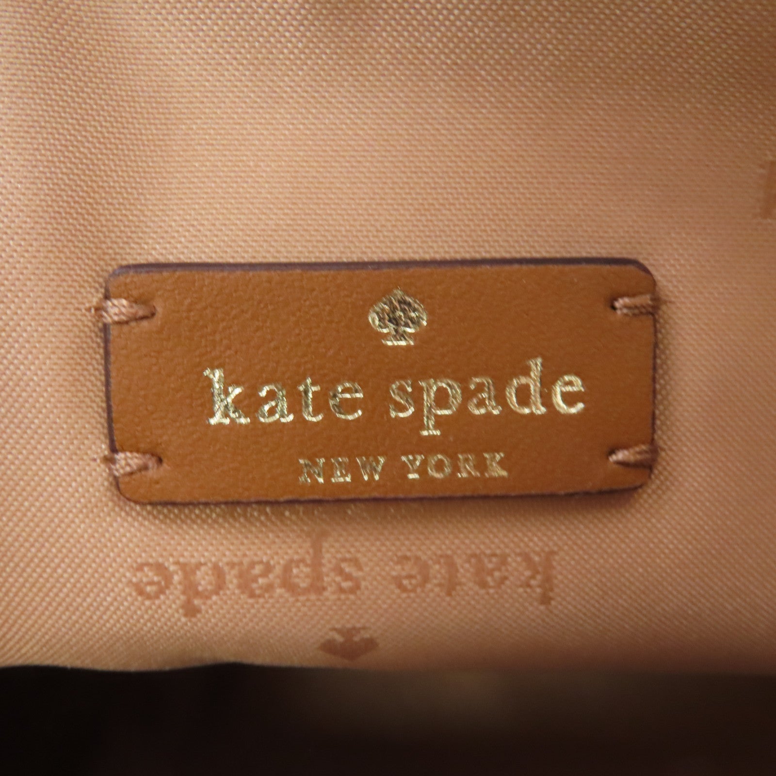 Kate Spade 牛皮皮革Shoulder Bag金扣肩背袋棕色