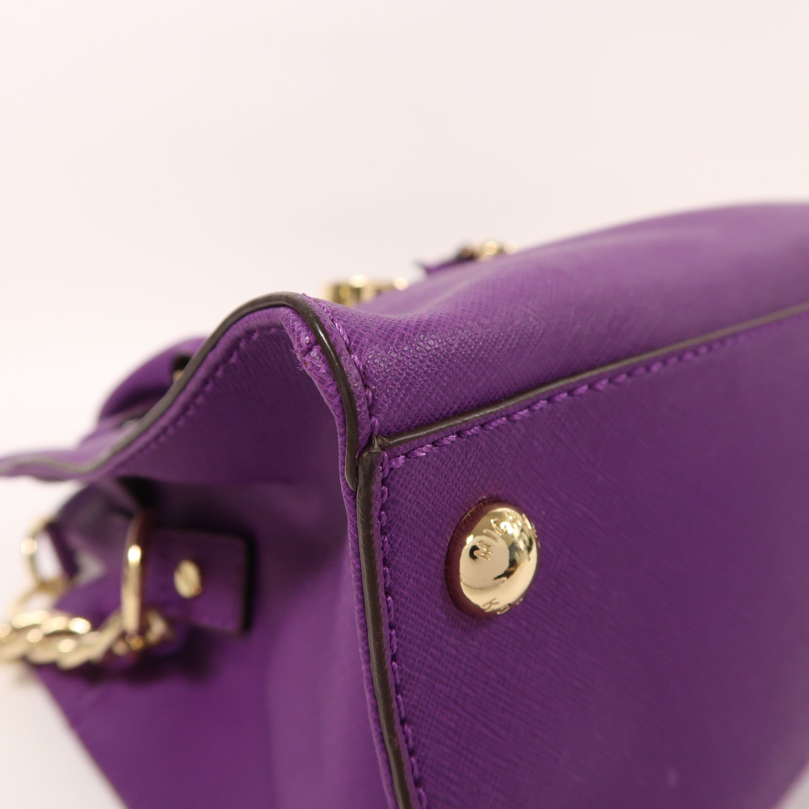 Michael Kors 皮革2 Way Shoulder金扣手挽肩背兩用袋