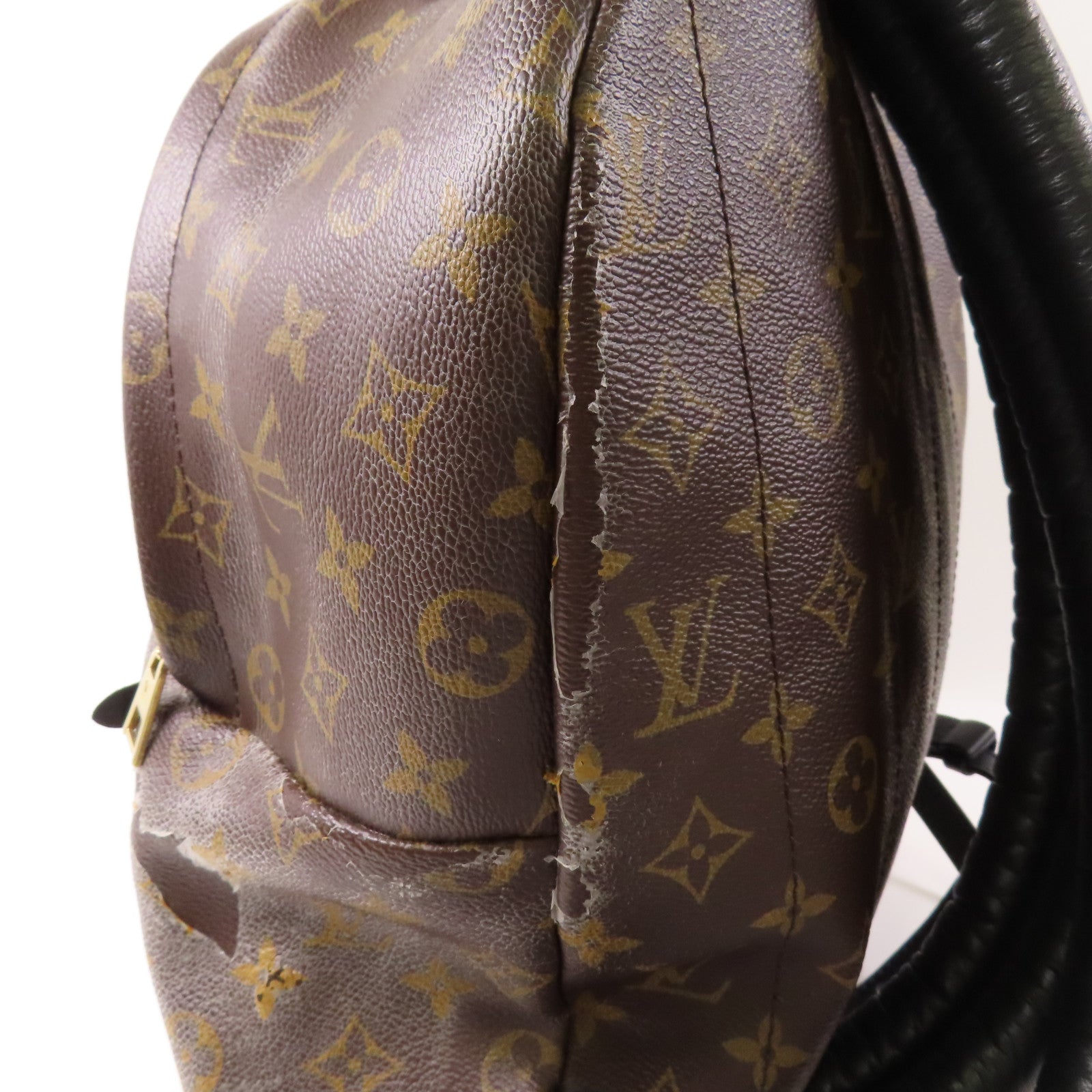 LOUIS VUITTON 塗層帆布Palm Springs MM金扣背包