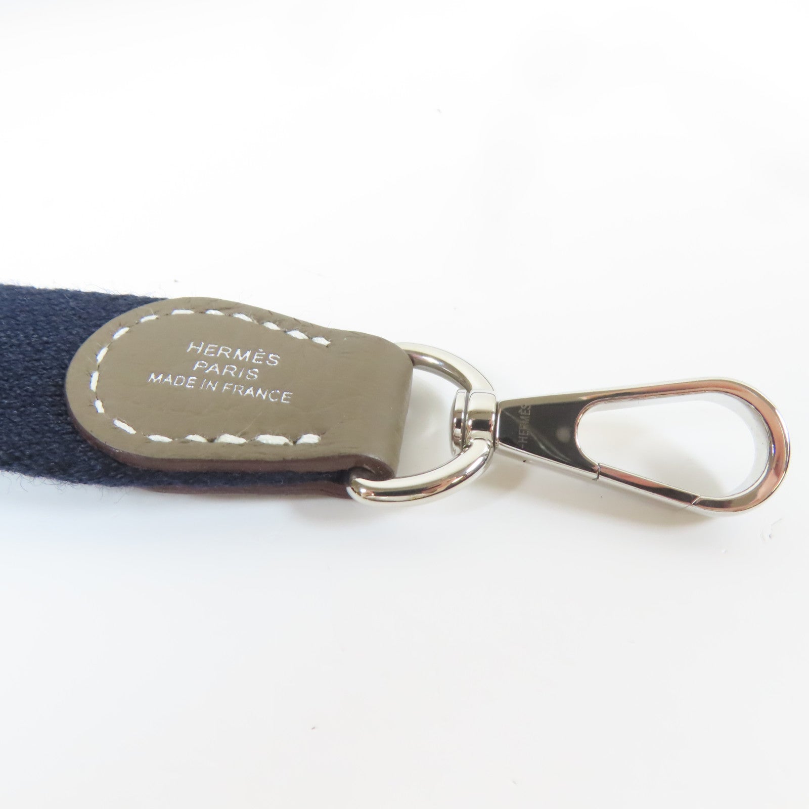 HERMES Clemence皮革Evelyne TPM銀扣肩背袋Etoupe Gray/大象灰色