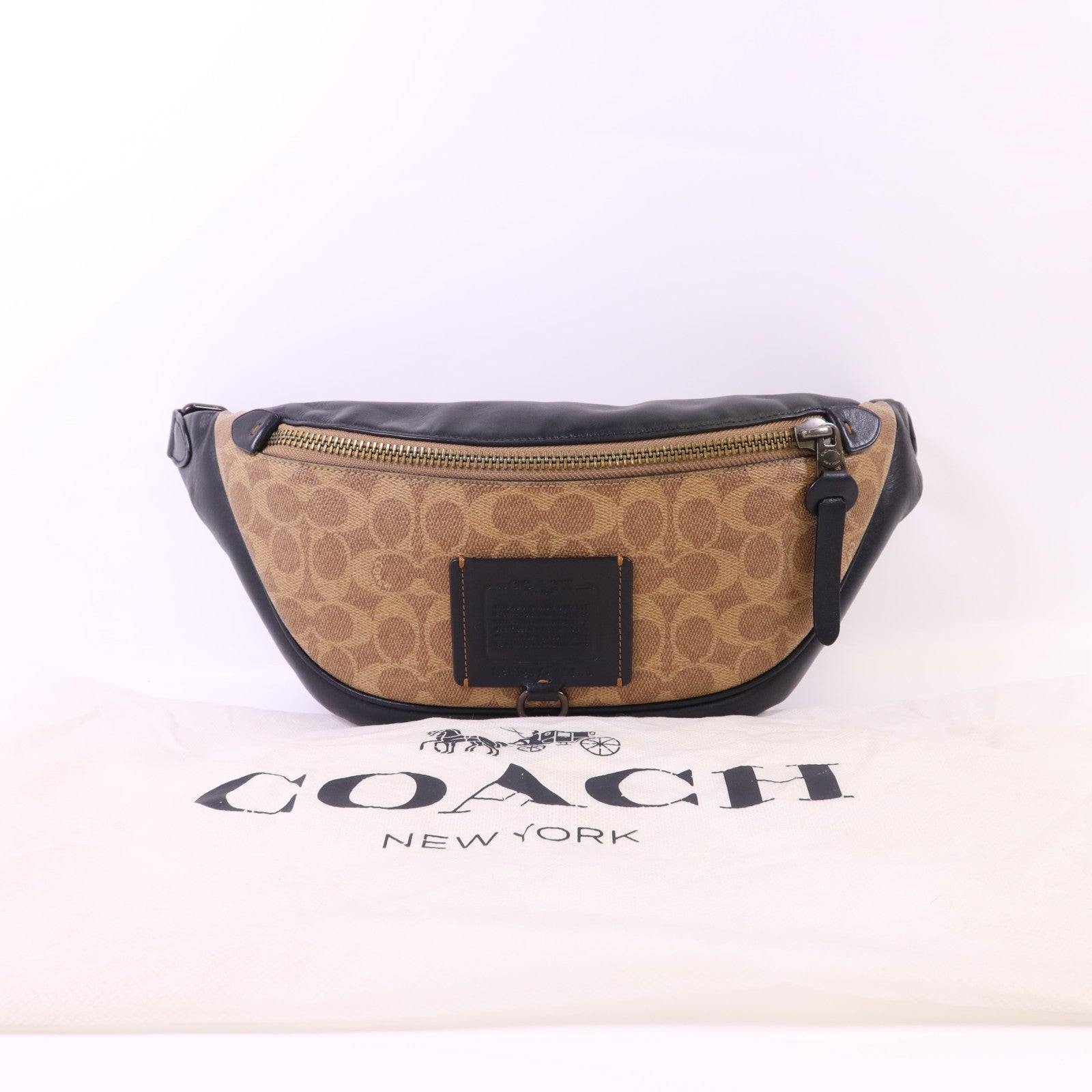 COACH 牛皮皮革/塗層帆布Waist Bag腰包