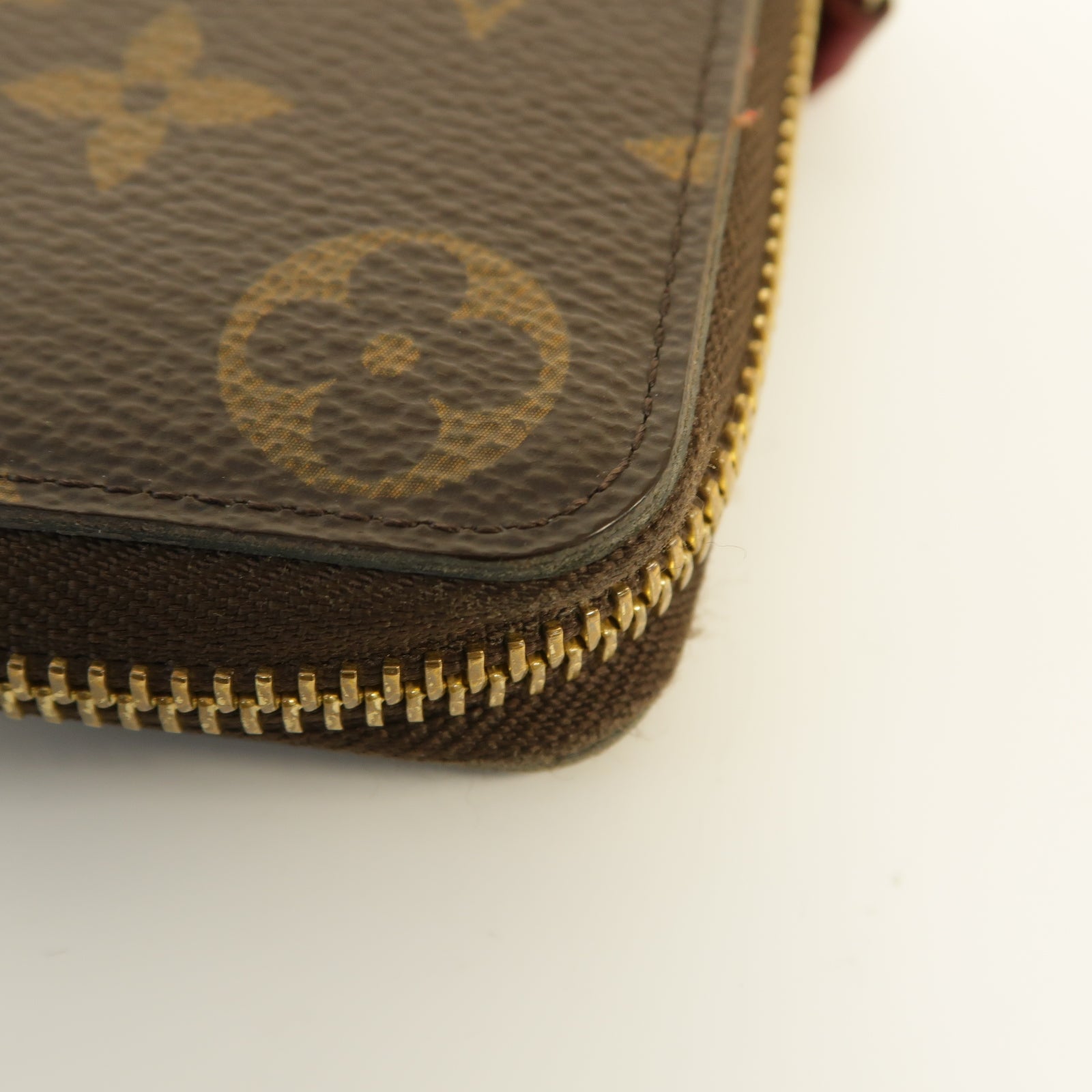 LOUIS VUITTON 【激減優惠】Monogram Clemence Long Wallet金扣長錢包棕色/紅色