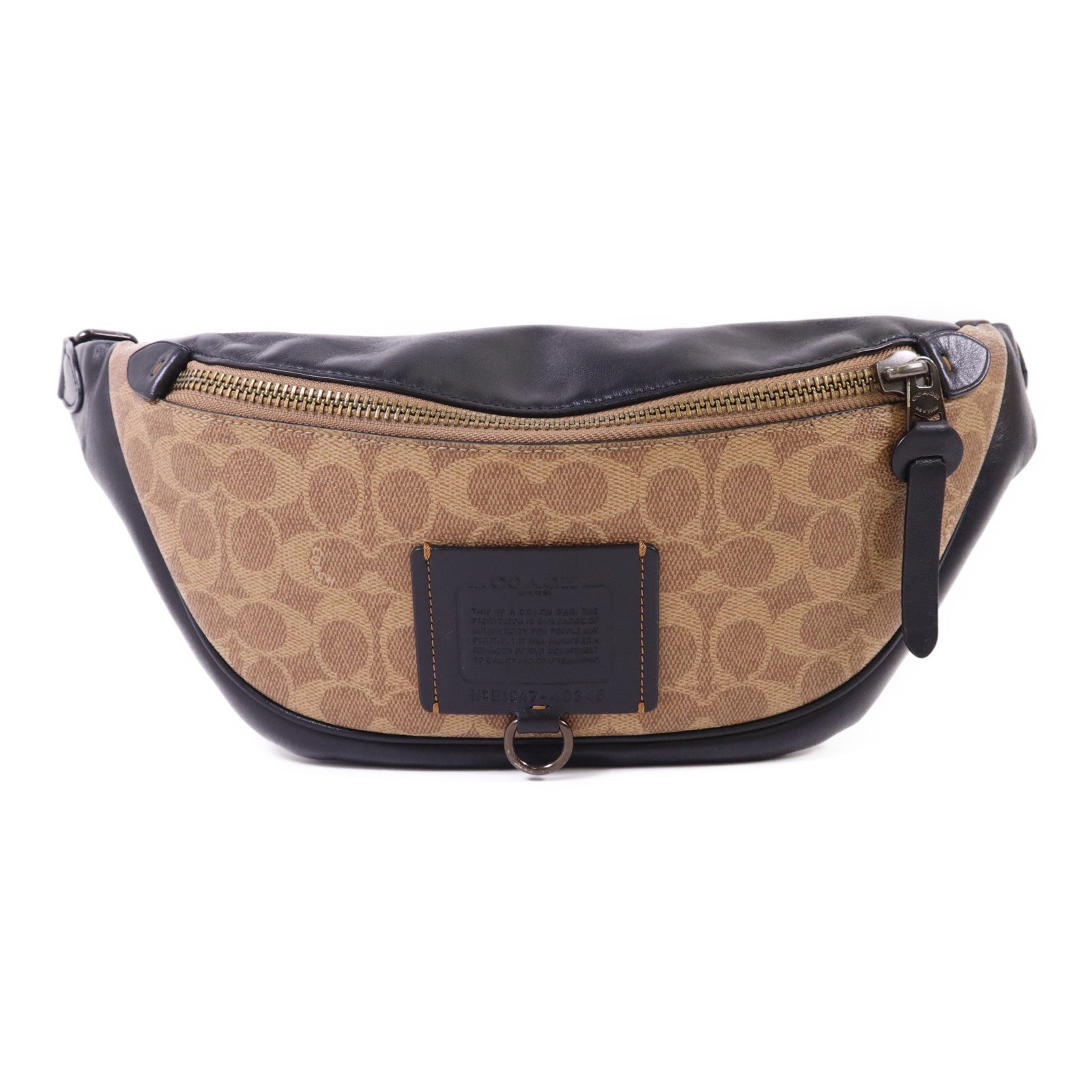 COACH 牛皮皮革/塗層帆布Waist Bag腰包