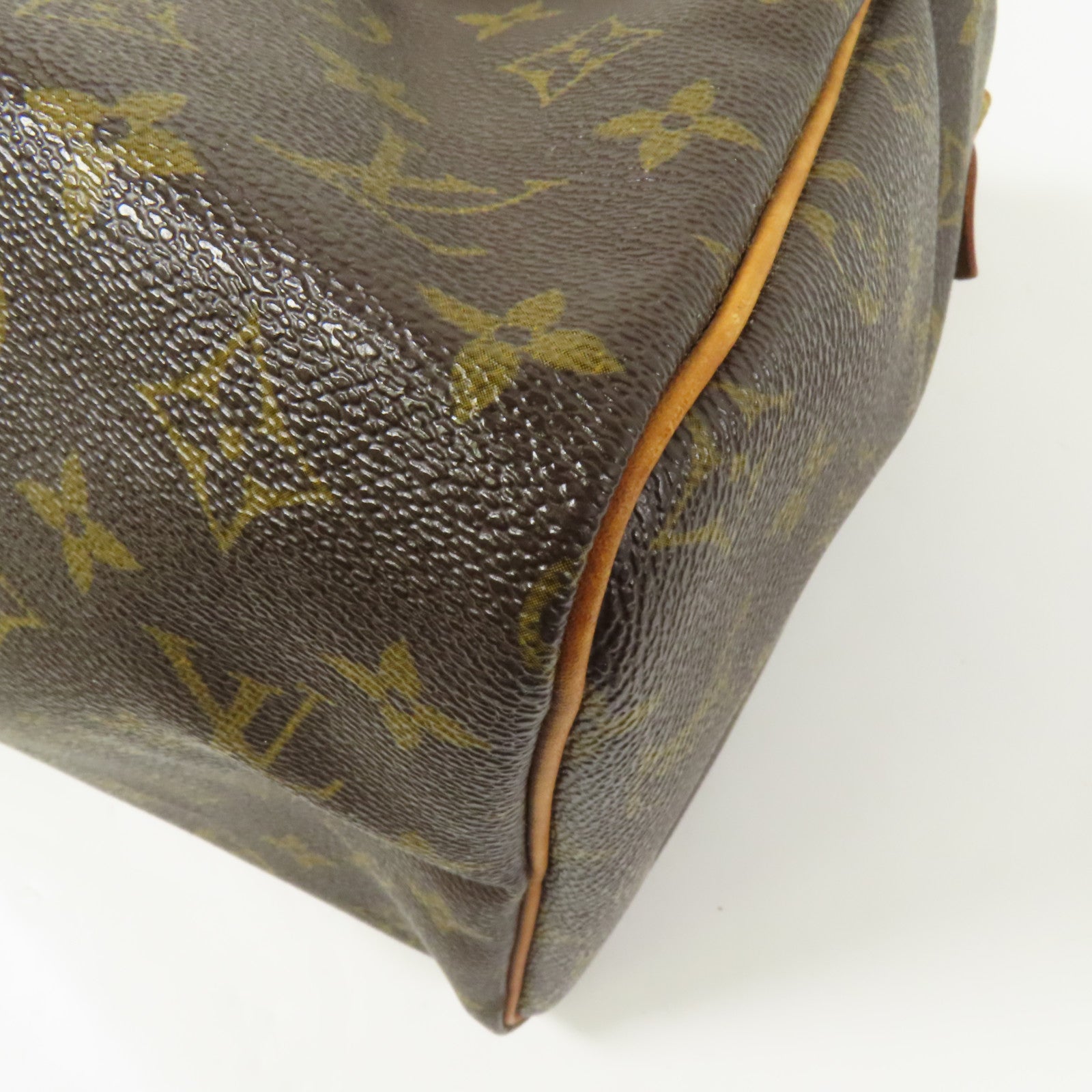 LOUIS VUITTON Monogram Speedy 30金扣手挽袋