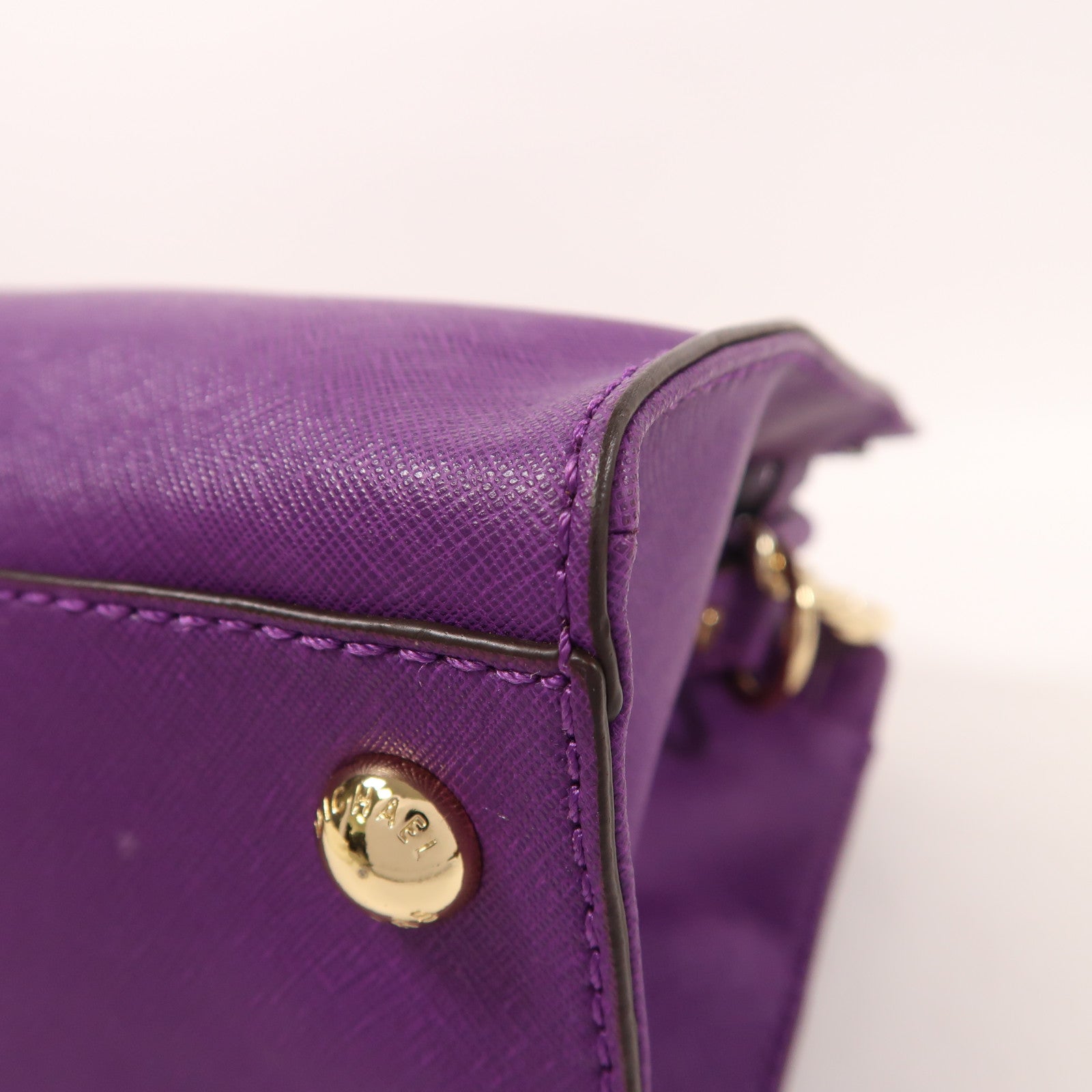 Michael Kors 皮革2 Way Shoulder金扣手挽肩背兩用袋