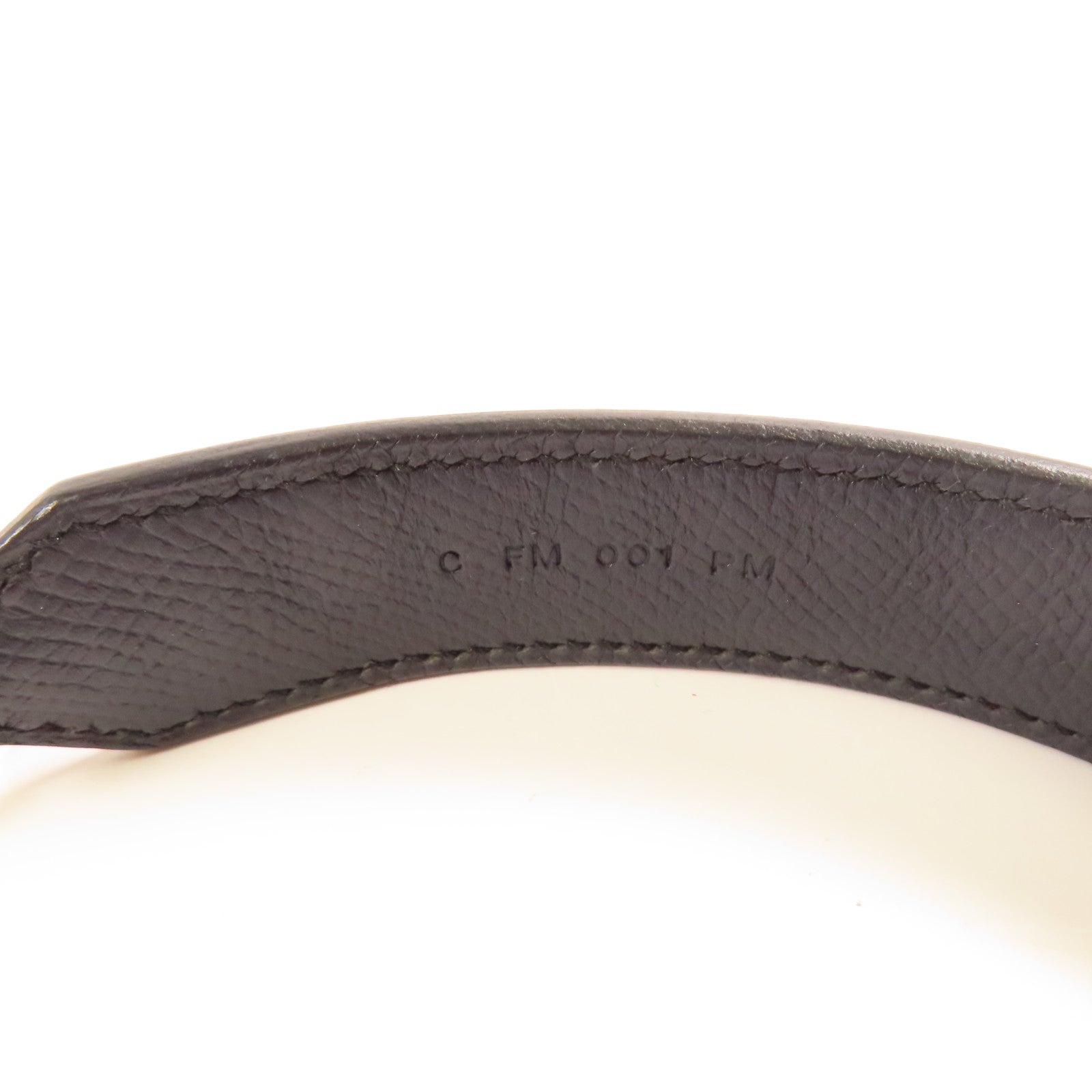 HERMES【激減優惠】 Epsom皮革Strap 105cm銀扣肩背帶Bleu Saphir