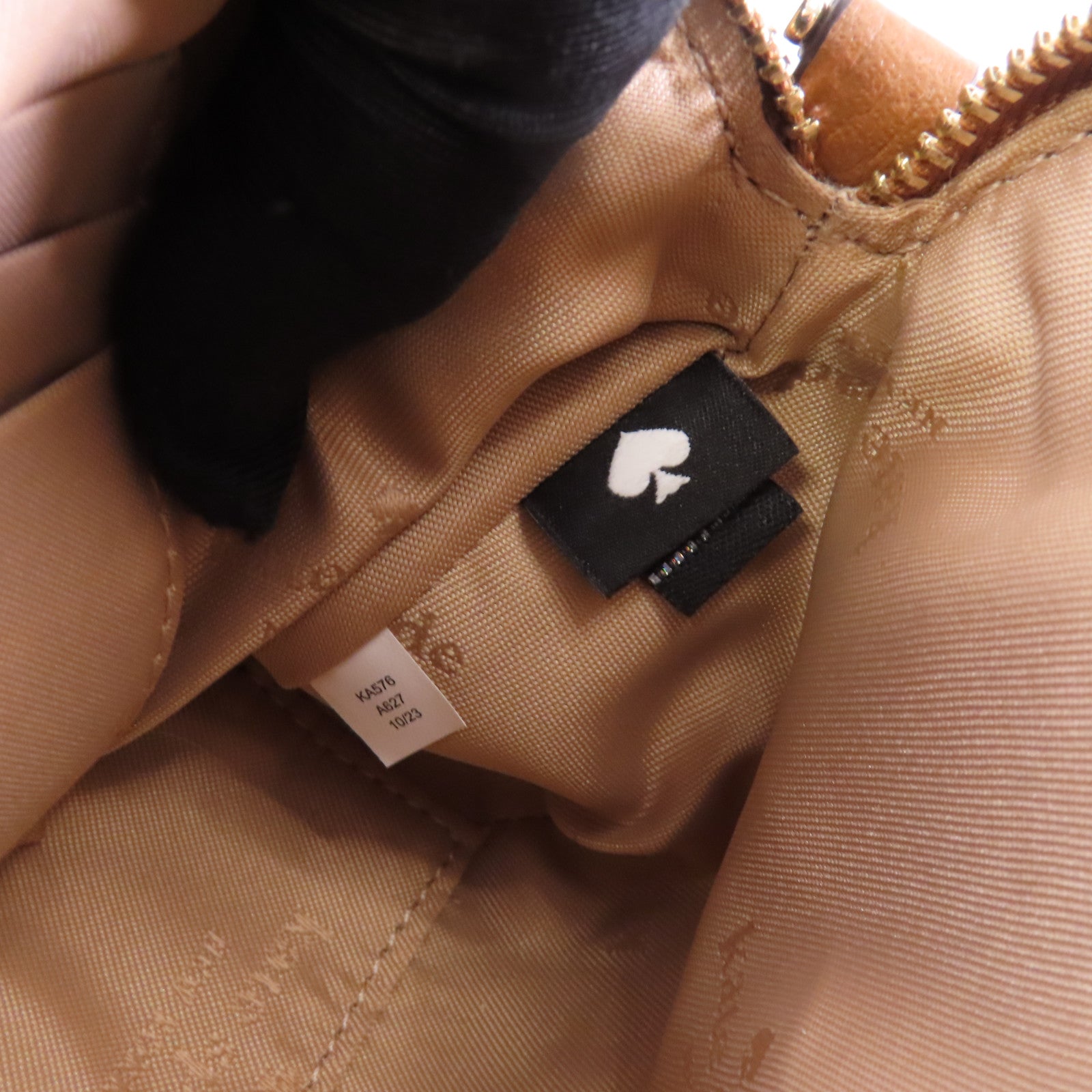 Kate Spade 牛皮皮革Shoulder Bag金扣肩背袋棕色