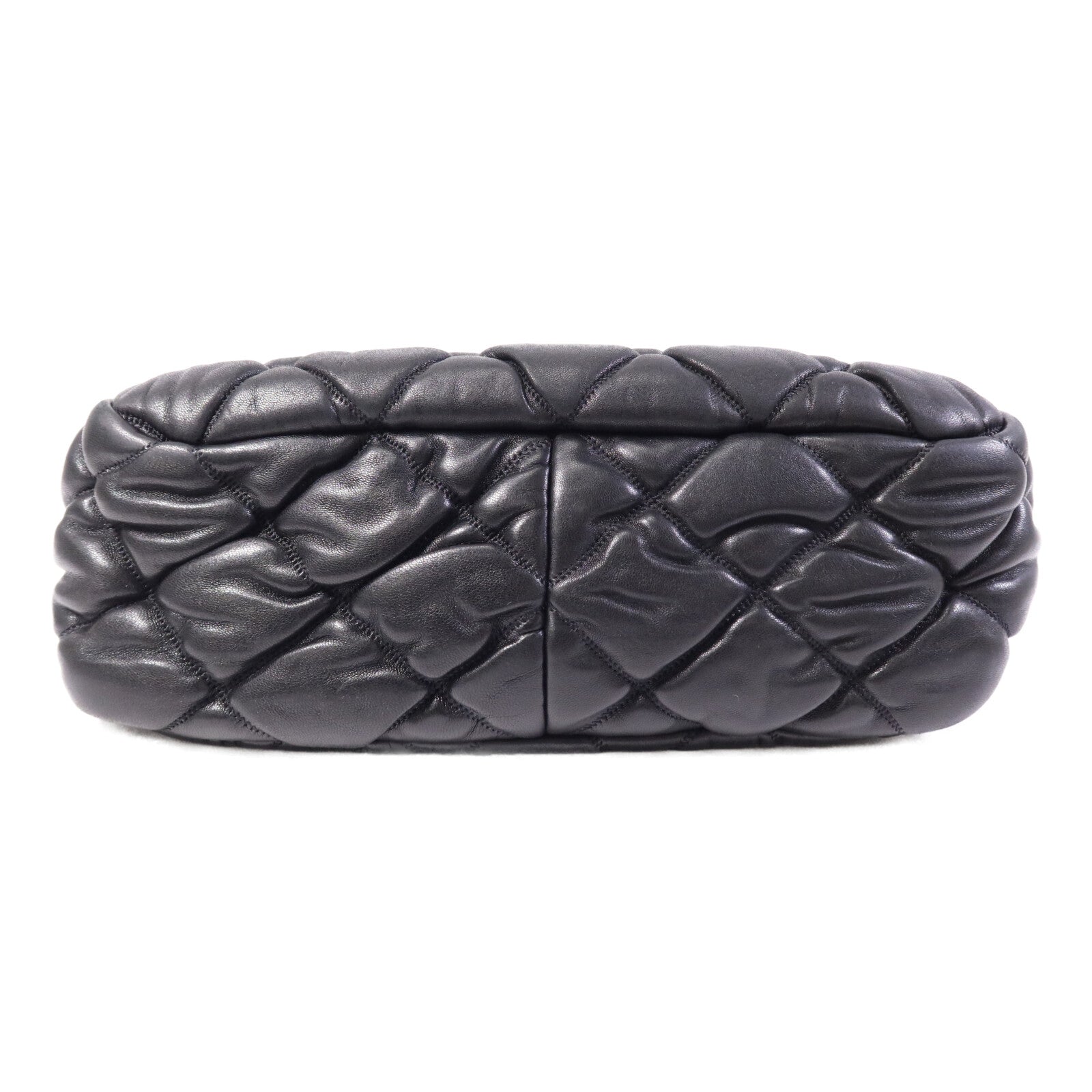 CHANEL 羊皮皮革Chain Shoulder銀扣鏈帶肩背袋
