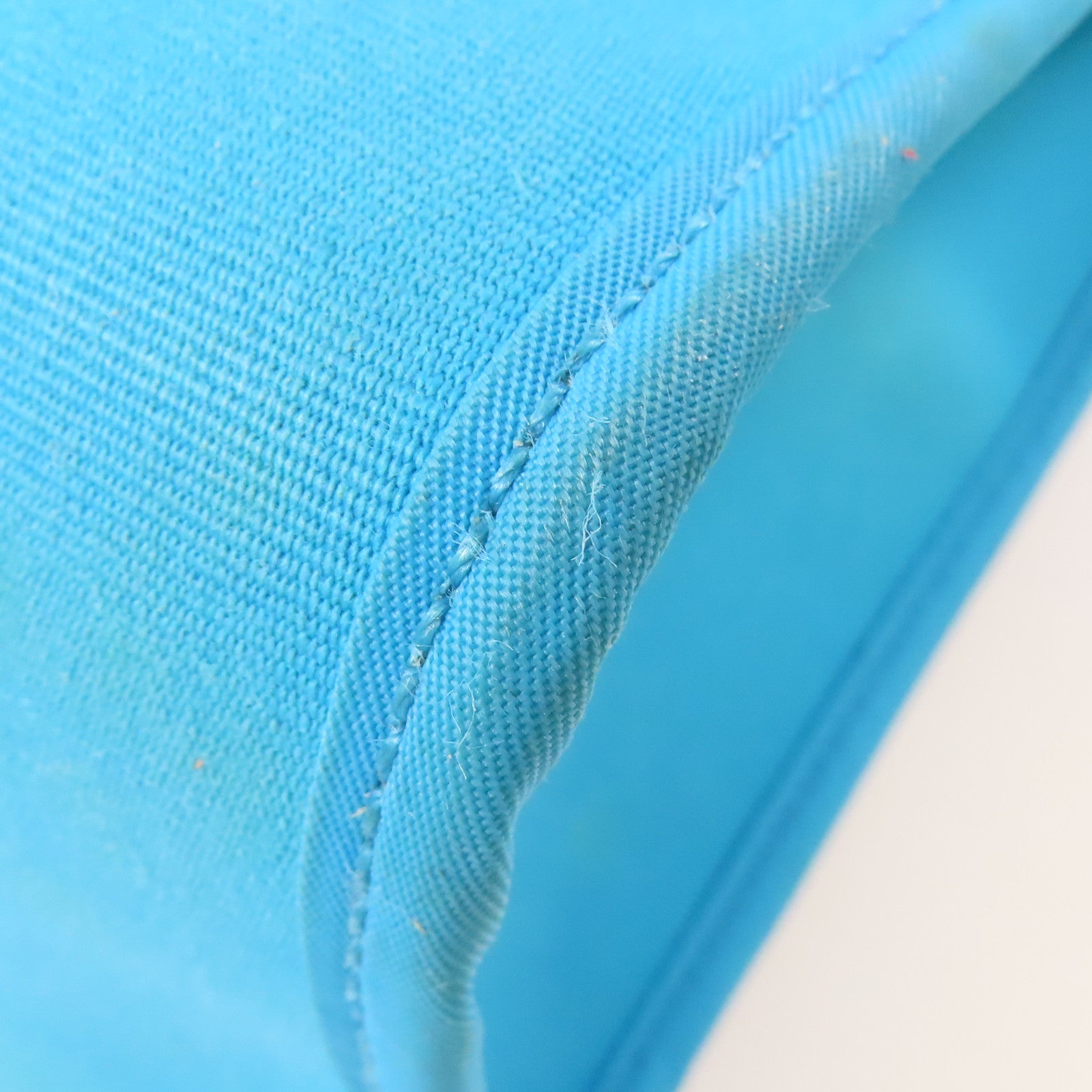 HERMES 帆布Herbag 31銀扣手挽肩背兩用袋Blue Azteque/Menthe