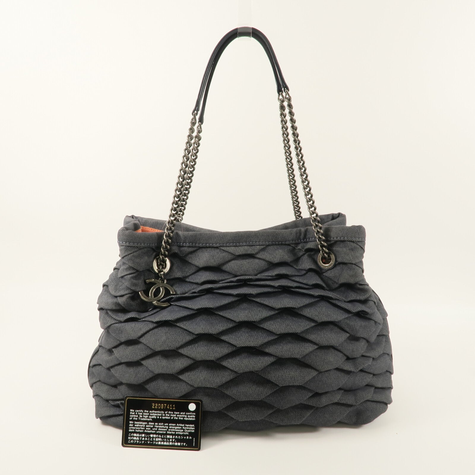 CHANEL 牛仔布CC Shopping Tote手挽袋