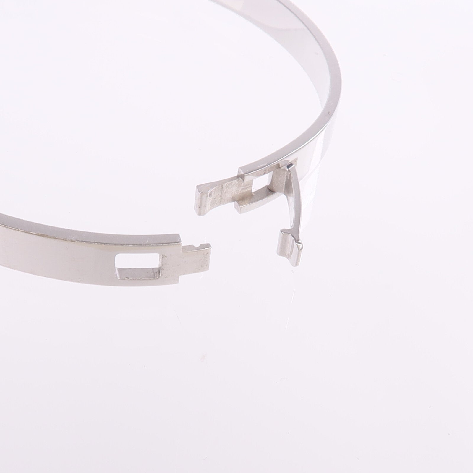 HERMES 18K白金H d'Ancre Bracelet鑽石手鐲