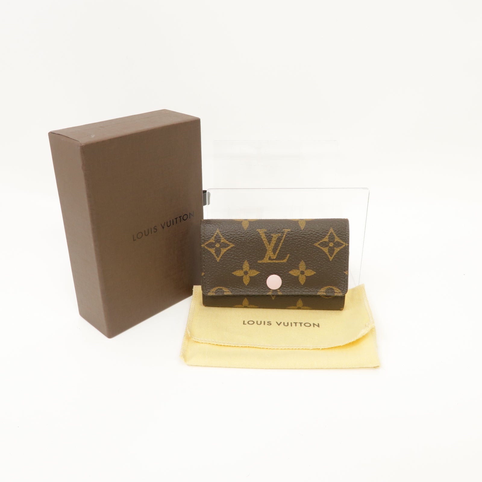 LOUIS VUITTON Monogram Multicles Key Holder金扣鑰匙套啡色
