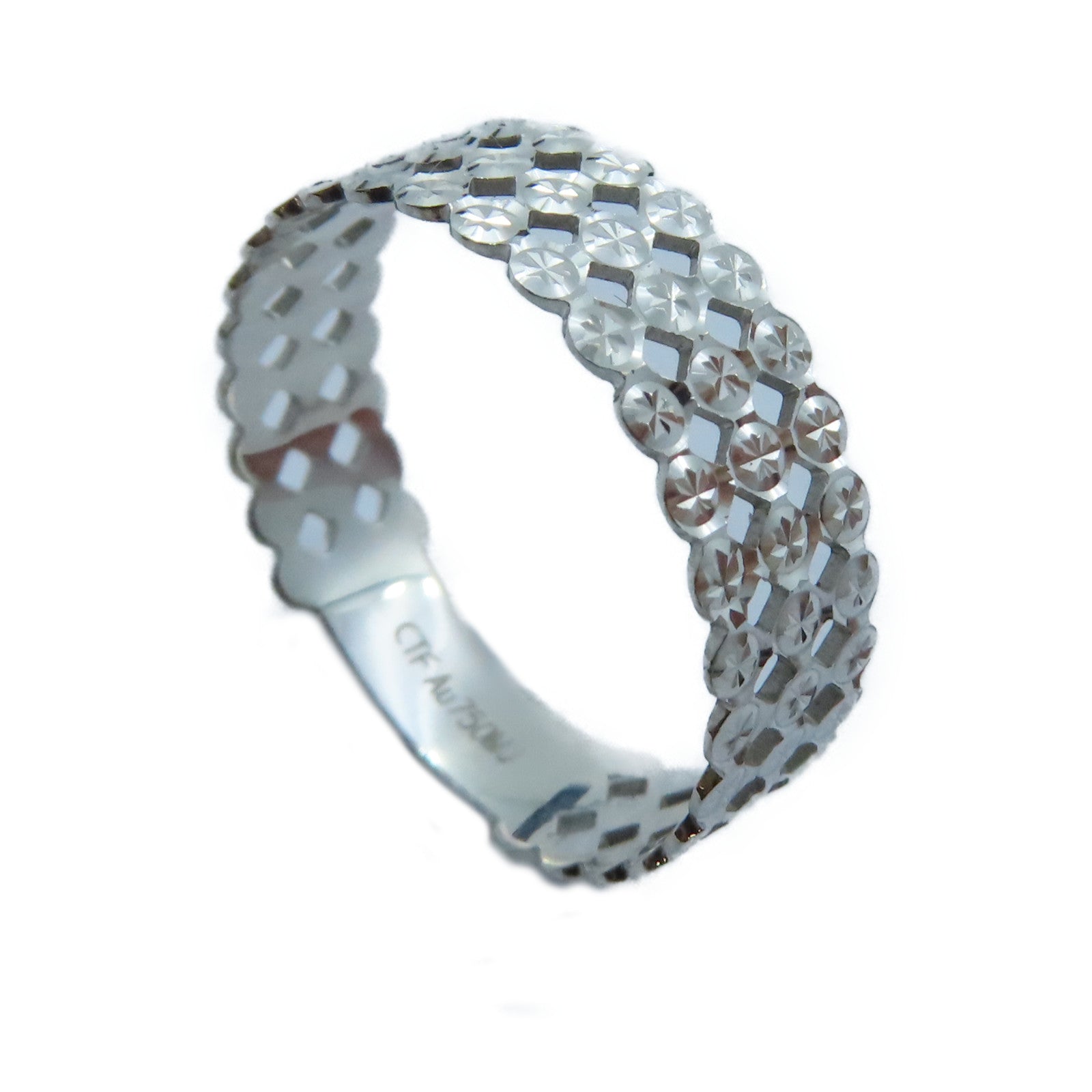 JEWELRY 【激減優惠】18K白金Ring戒指US#7