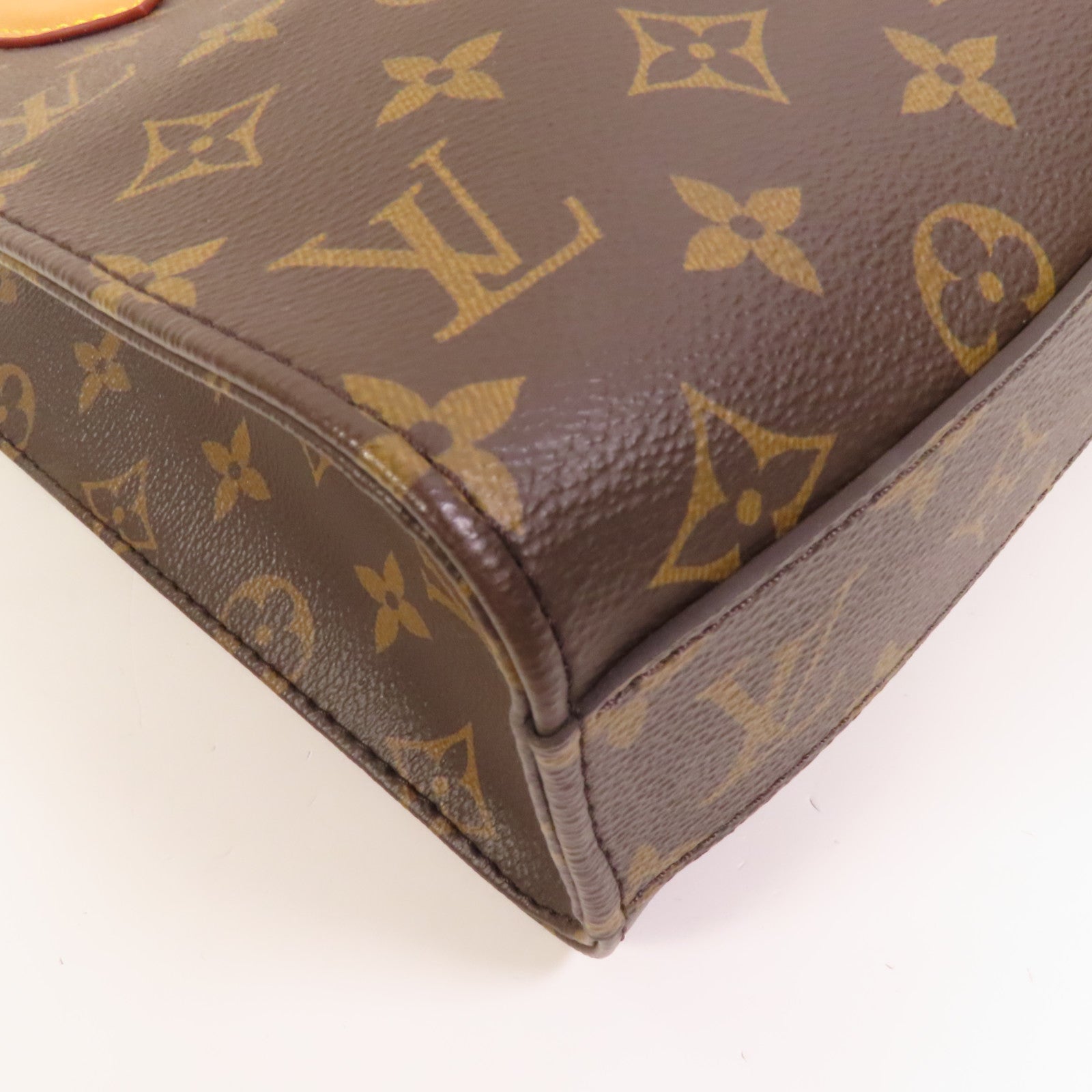 LOUIS VUITTON Monogram Sac Plat BB金扣手挽肩背兩用袋
