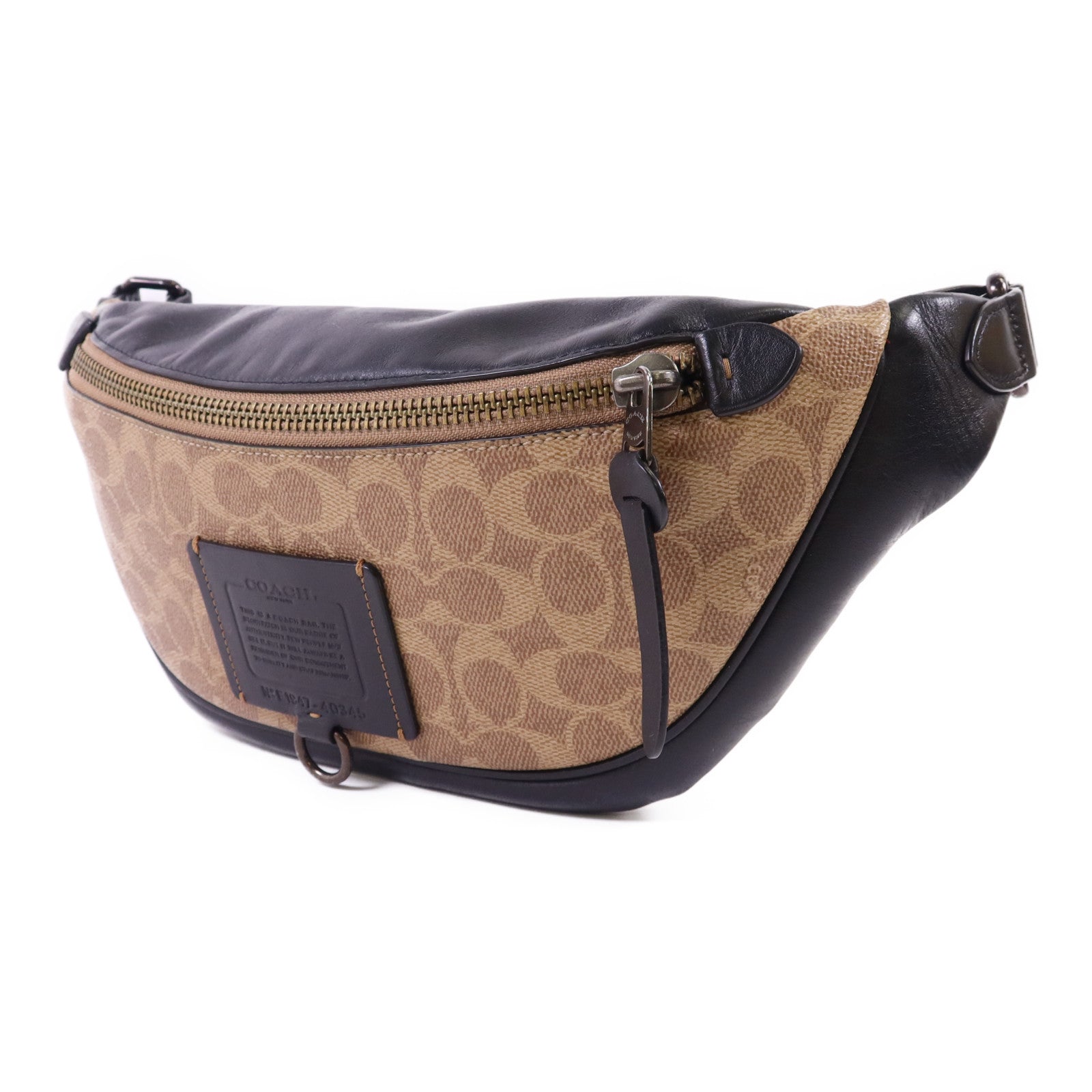 COACH 牛皮皮革/塗層帆布Waist Bag腰包