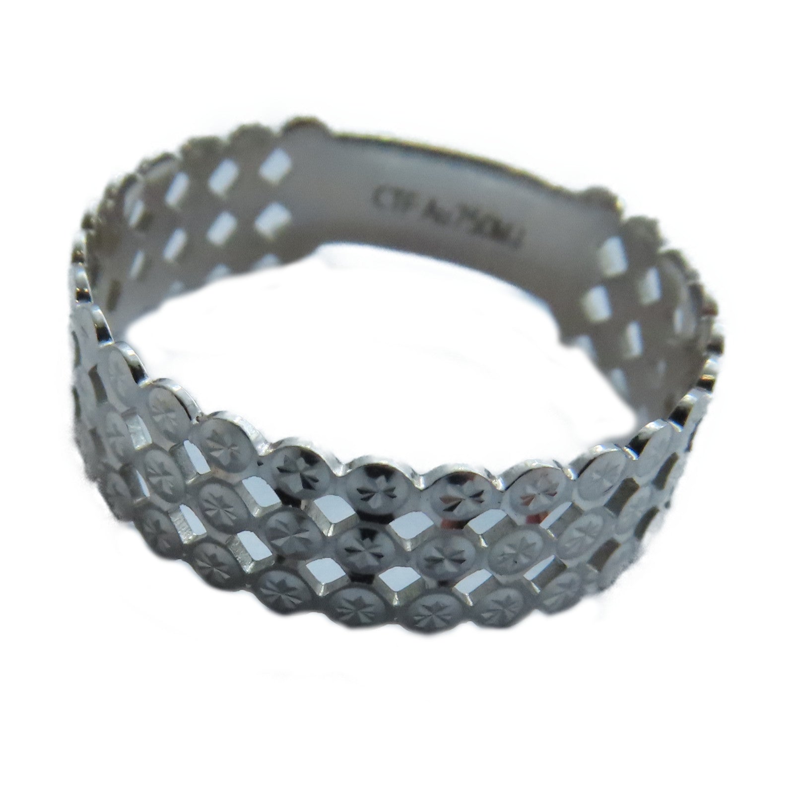 JEWELRY 【激減優惠】18K白金Ring戒指US#7