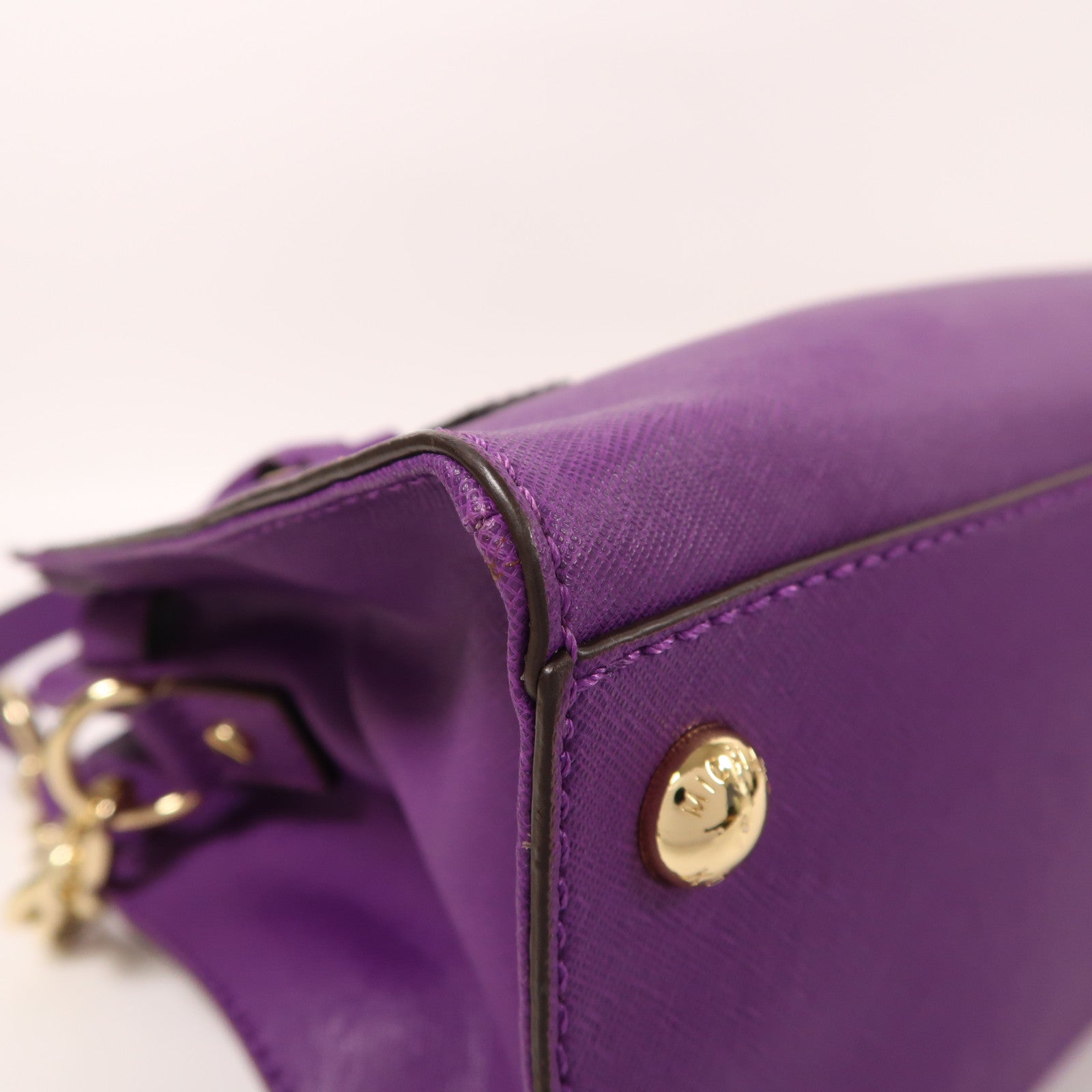 Michael Kors 皮革2 Way Shoulder金扣手挽肩背兩用袋