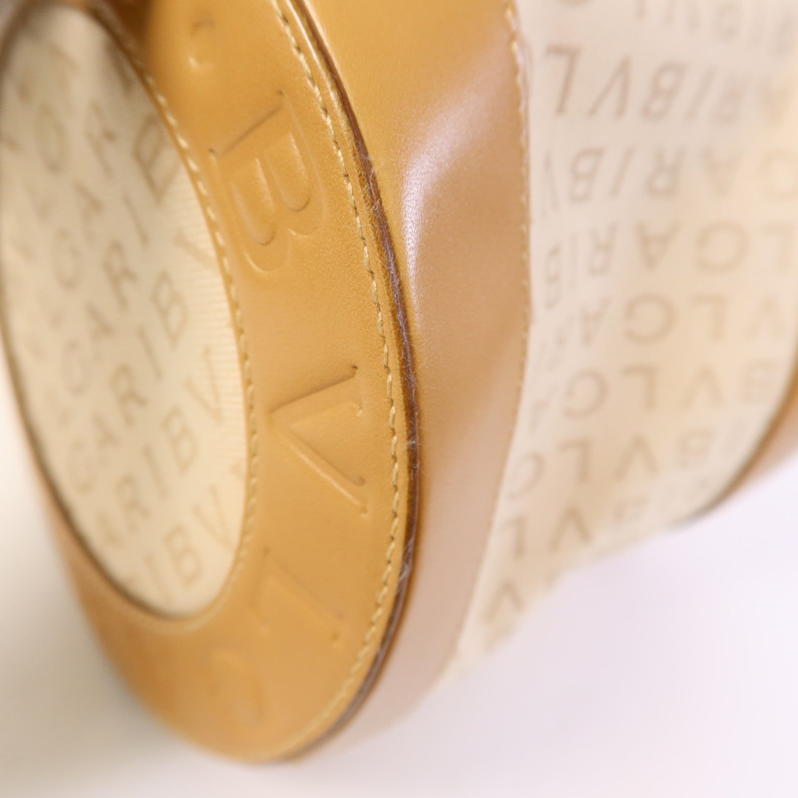 BVLGARI 帆布B Zero Shoulder Bag金扣手挽袋